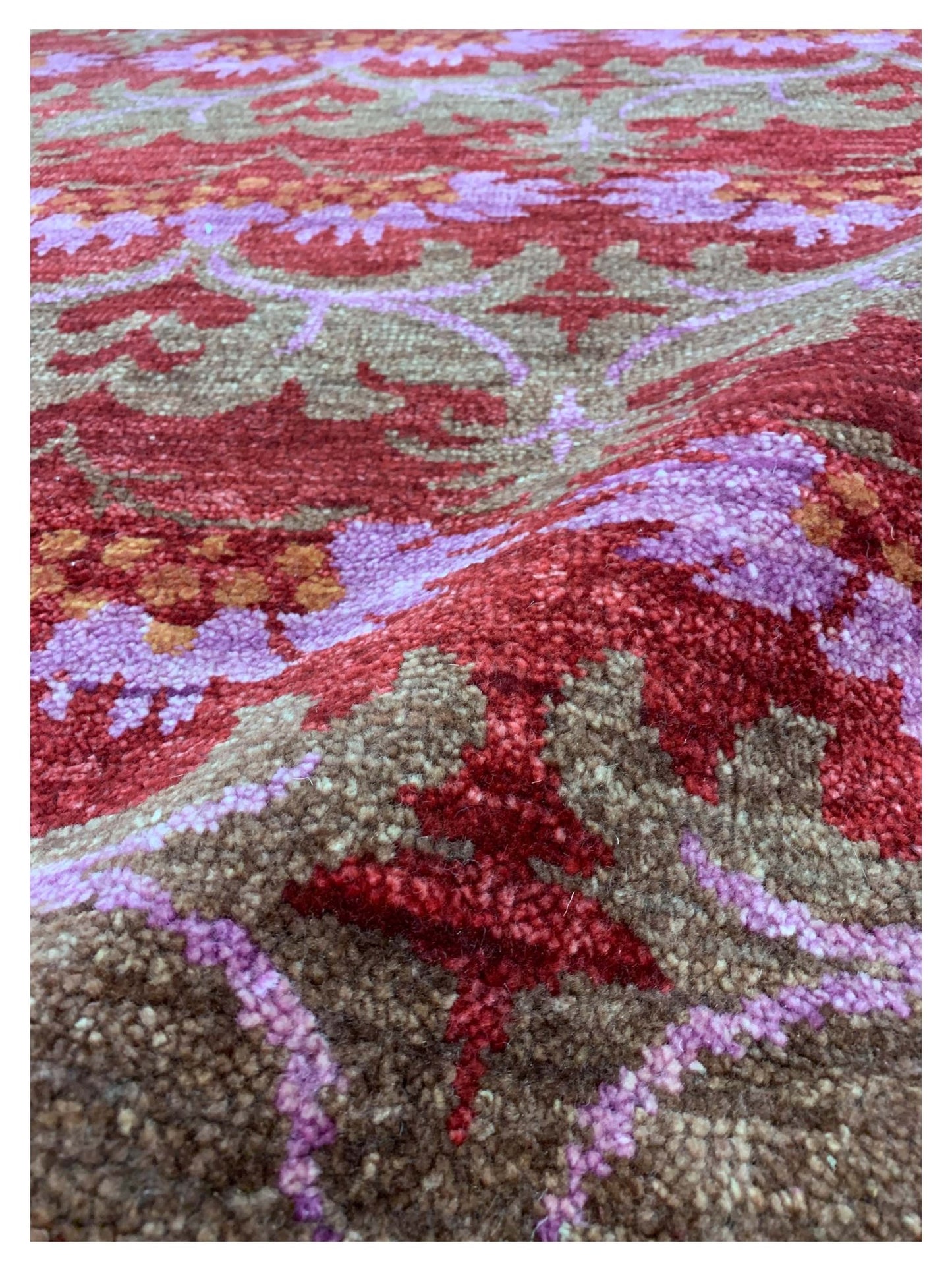 Artisan Amanda Red Transitional Knotted Rug - Rugs - Artisan - Atlanta Designer Rugs