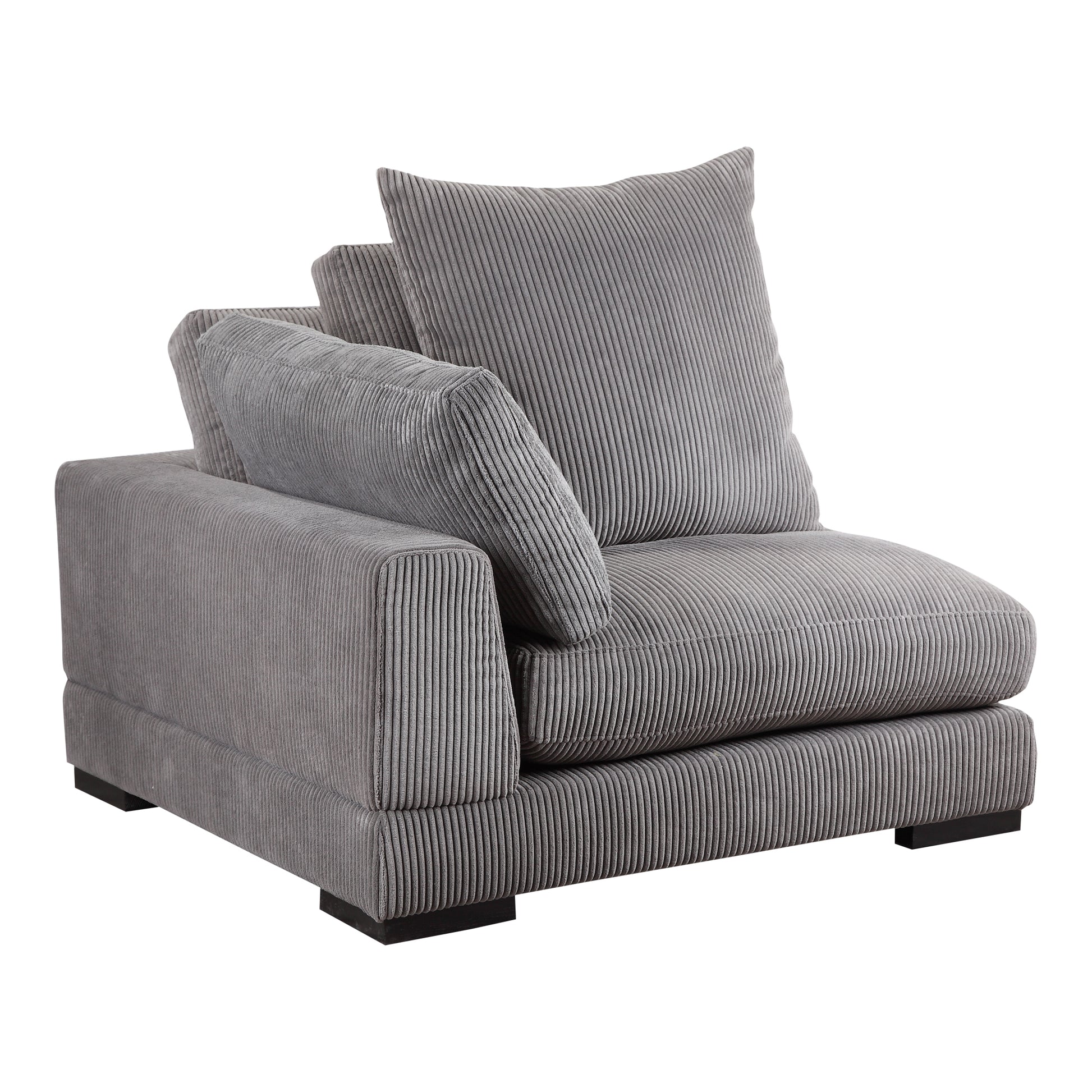 Moes Home Corner Chairs Tumble Grey Contemporary Furniture