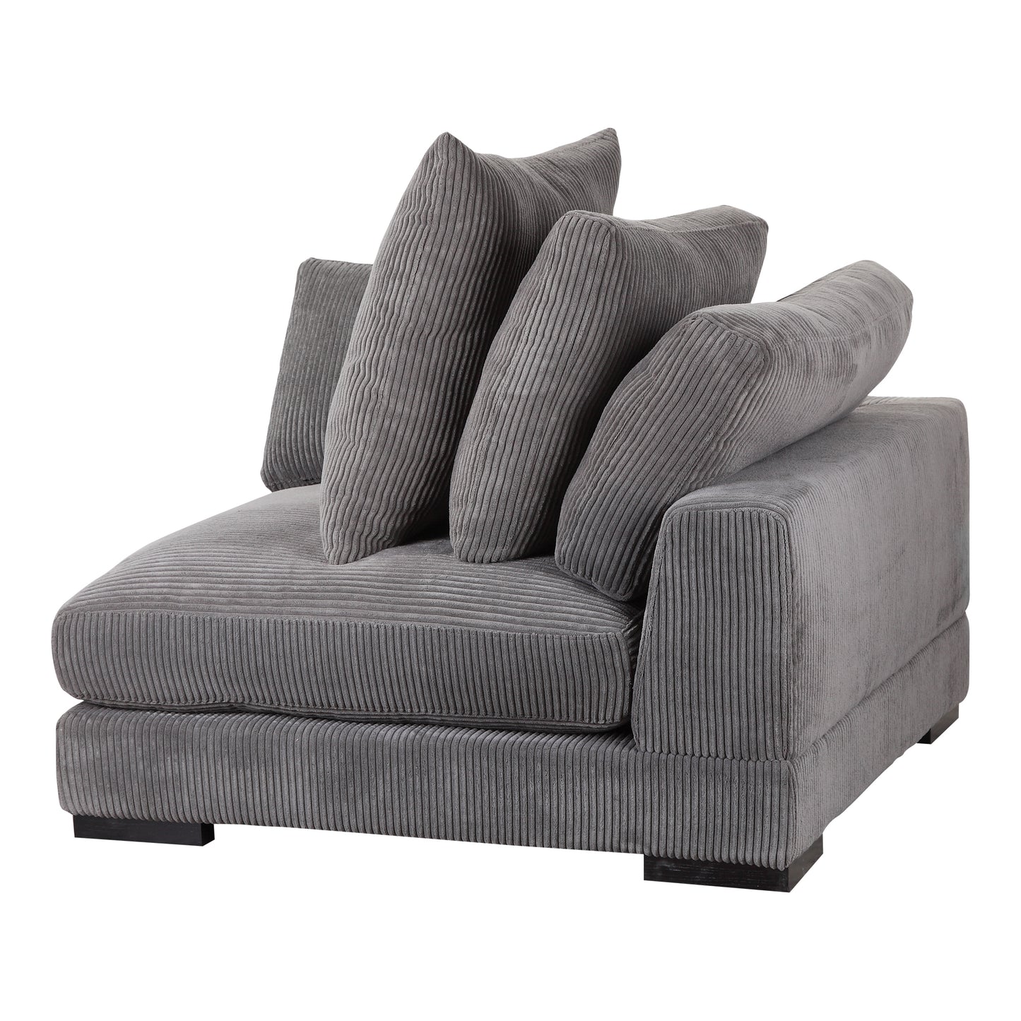 Moes Home Corner Chairs Tumble Grey Contemporary Furniture