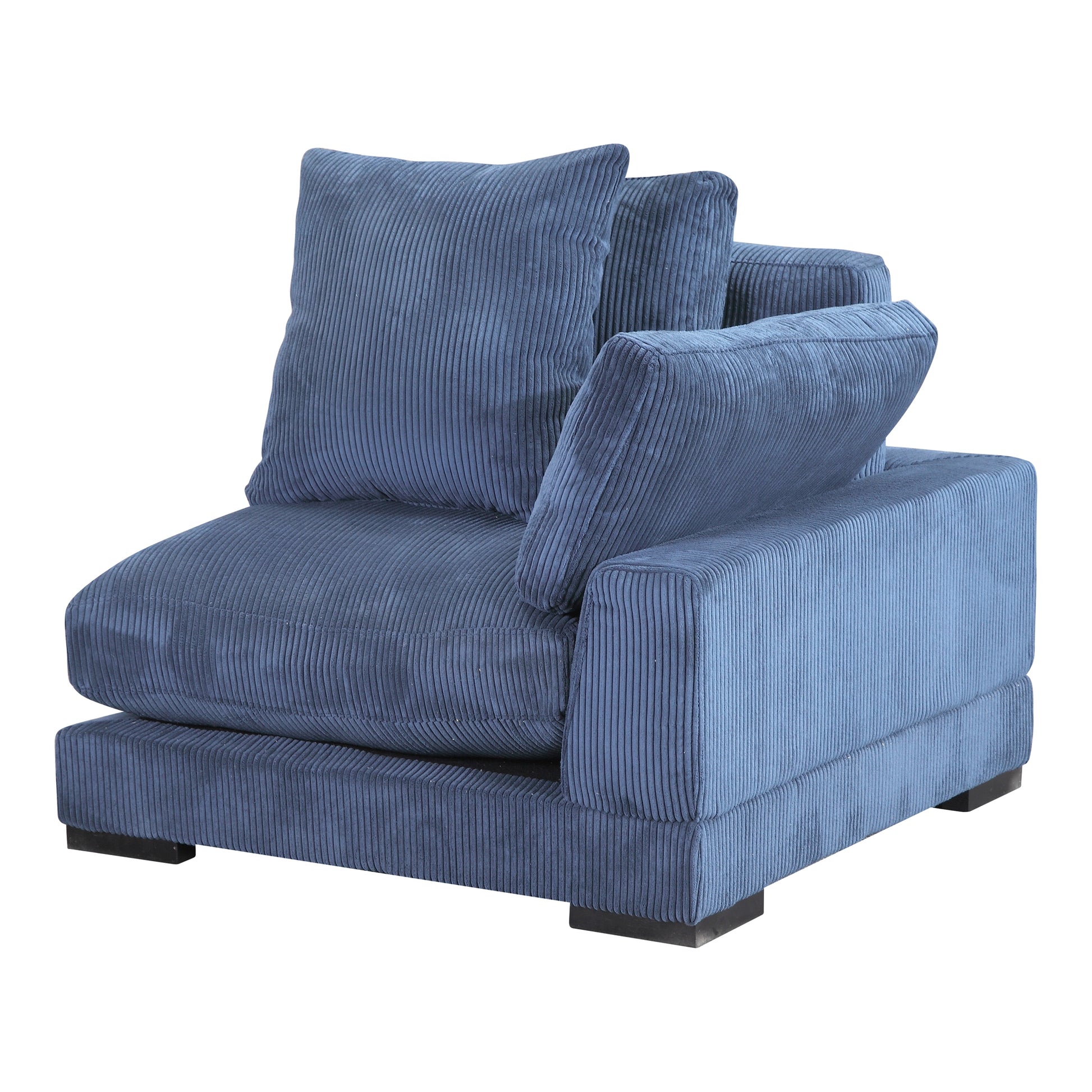 Moes Home Corner Chairs Tumble Blue Contemporary Furniture