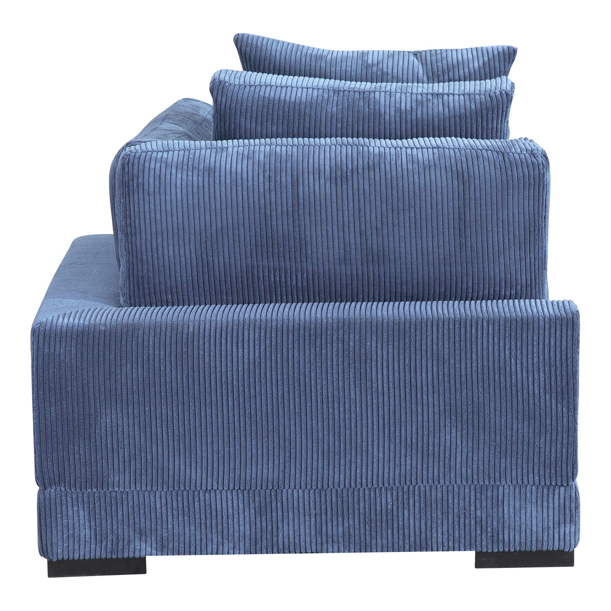 Moes Home Corner Chairs Tumble Blue Contemporary Furniture