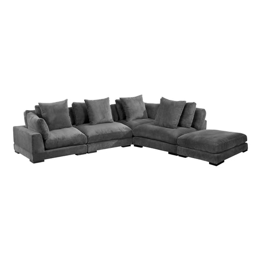 Moes Home Modular Sectionals Tumble Grey Contemporary Furniture