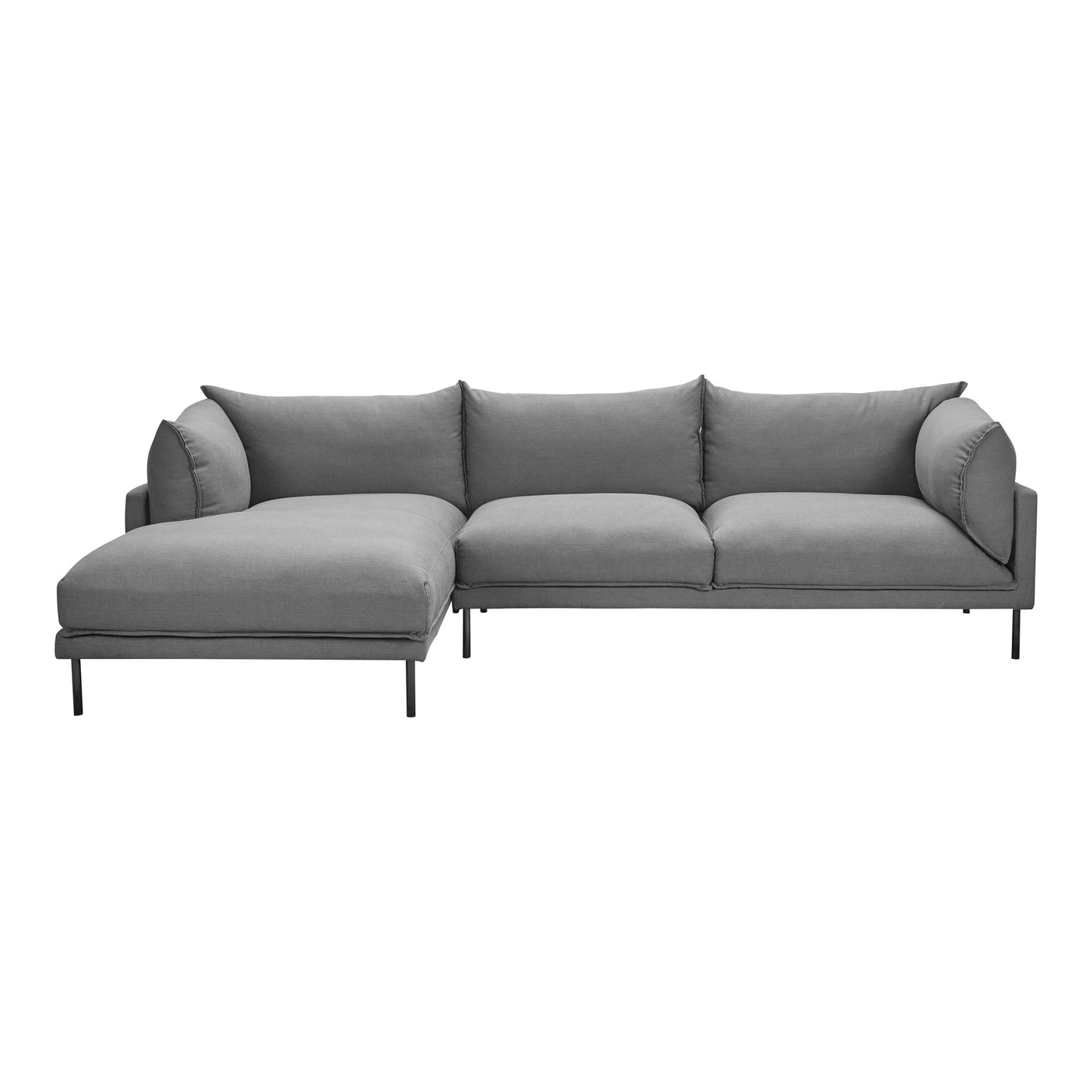 Moes Home Sectionals Jamara Grey Scandinavian Furniture