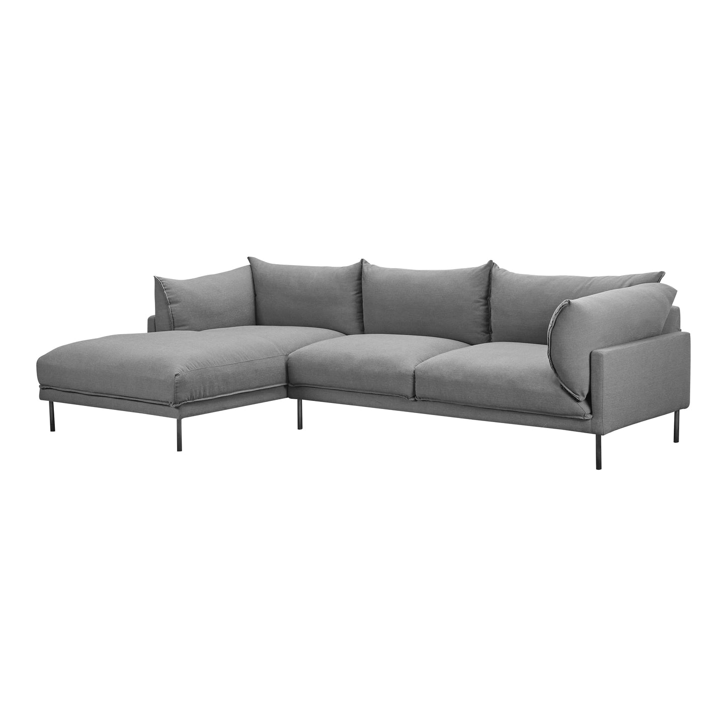 Moes Home Sectionals Jamara Grey Scandinavian Furniture