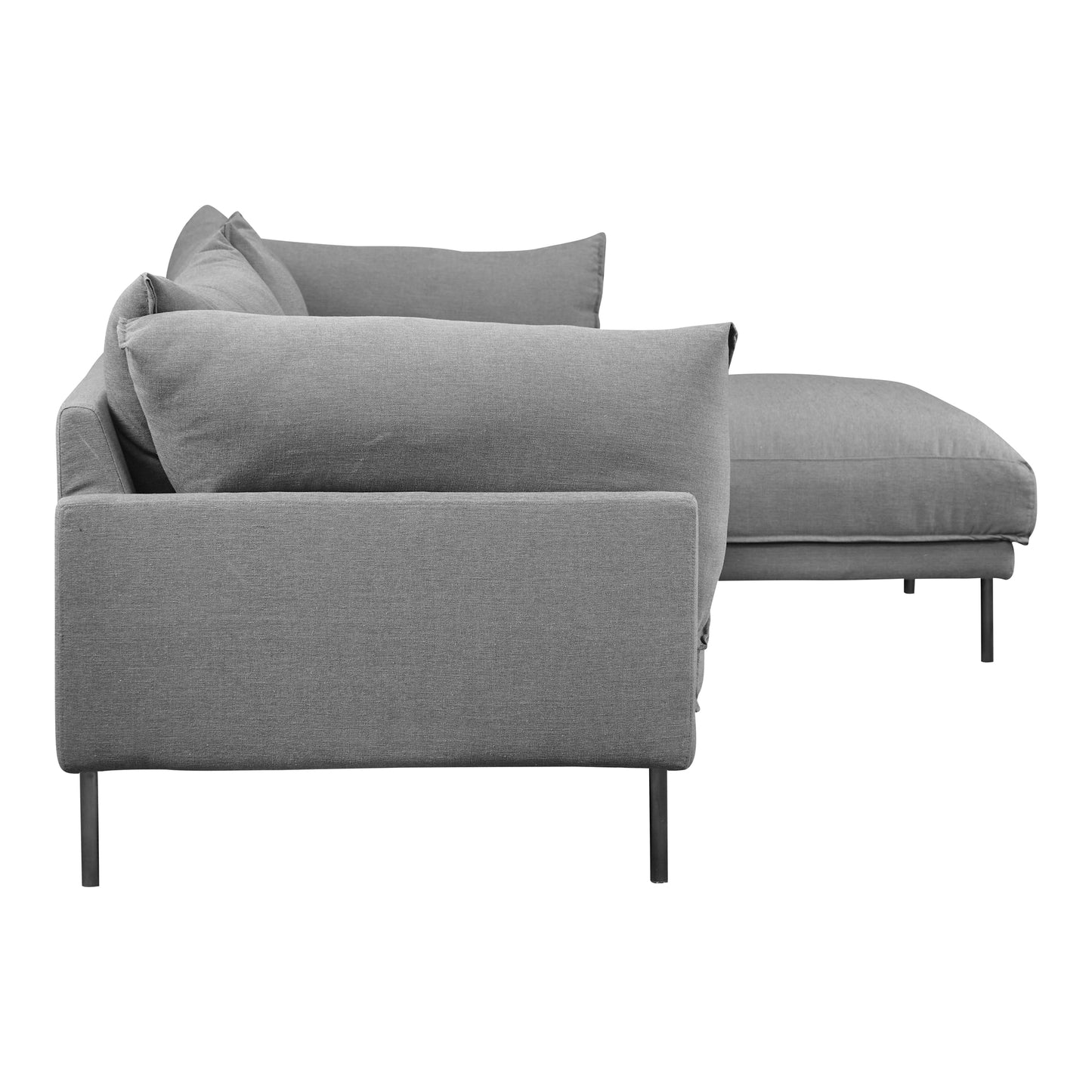 Moes Home Sectionals Jamara Grey Scandinavian Furniture