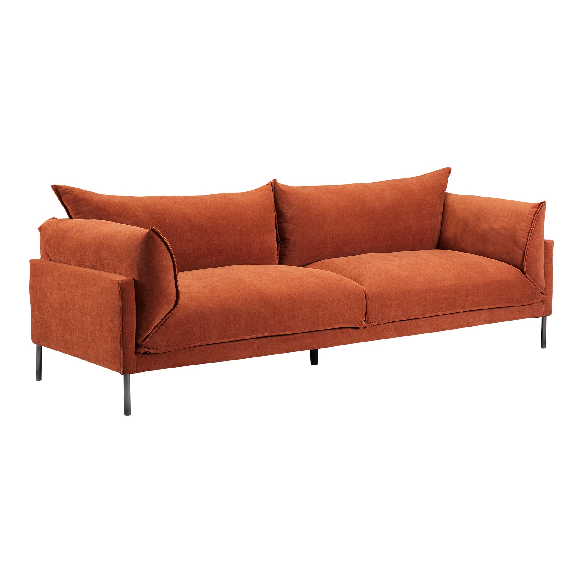 Moes Home Sofas JAMARA Orange Scandinavian Furniture