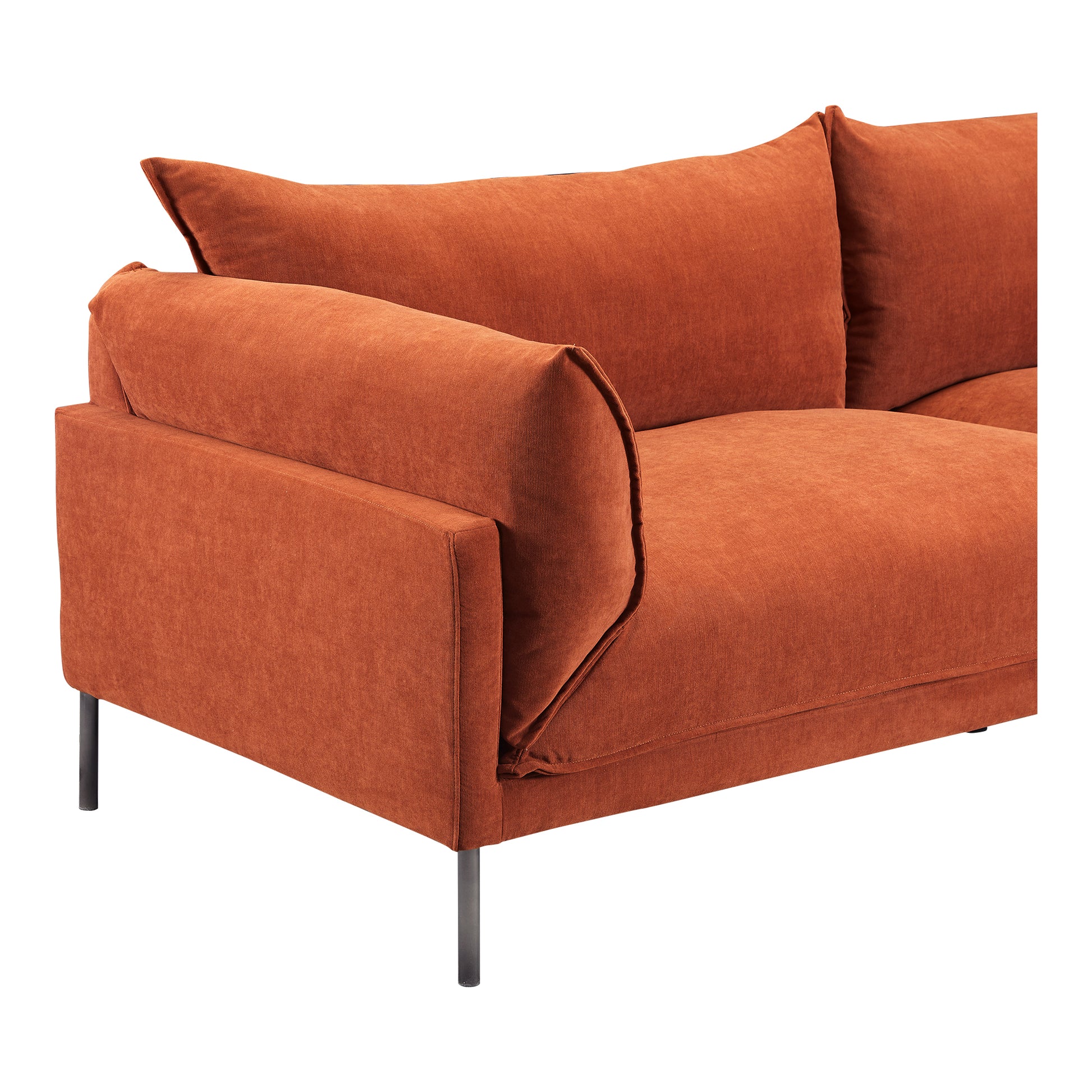 Moes Home Sofas JAMARA Orange Scandinavian Furniture