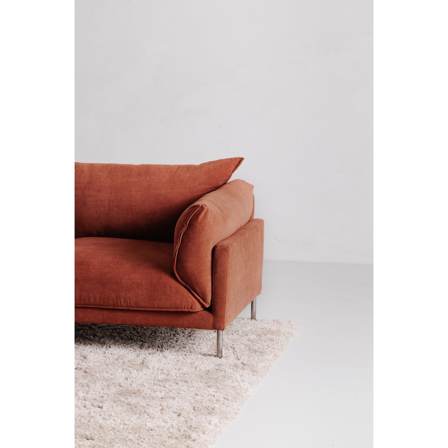 Moes Home Sofas JAMARA Orange Scandinavian Furniture