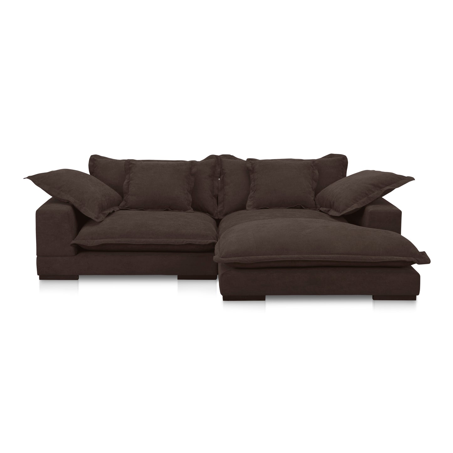 Moes Home Sectionals DAYDREAM Brown Contemporary Furniture