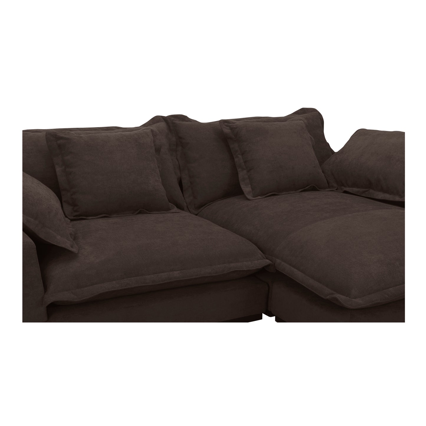 Moes Home Sectionals DAYDREAM Brown Contemporary Furniture