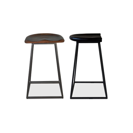 Moes Home Counter Stools Jackman Brown Industrial Furniture