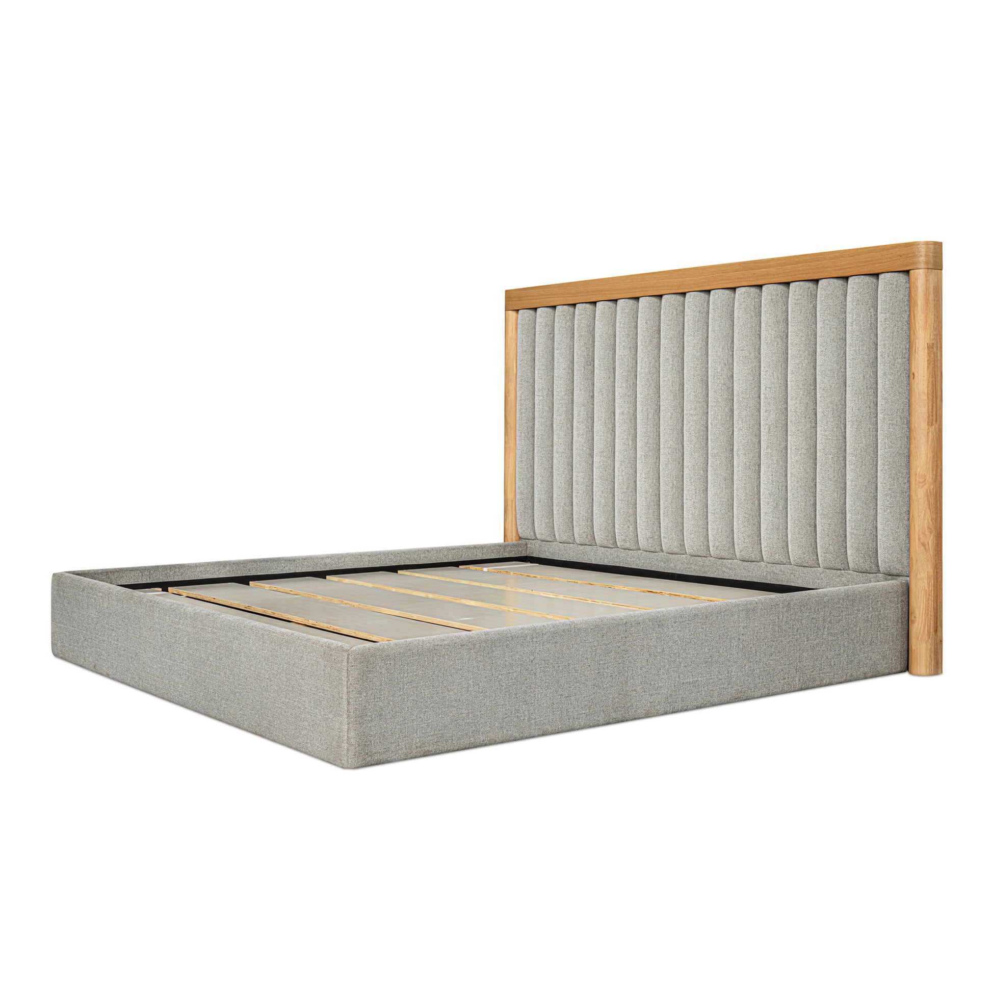 Moes Home Beds Nina Grey Contemporary Furniture