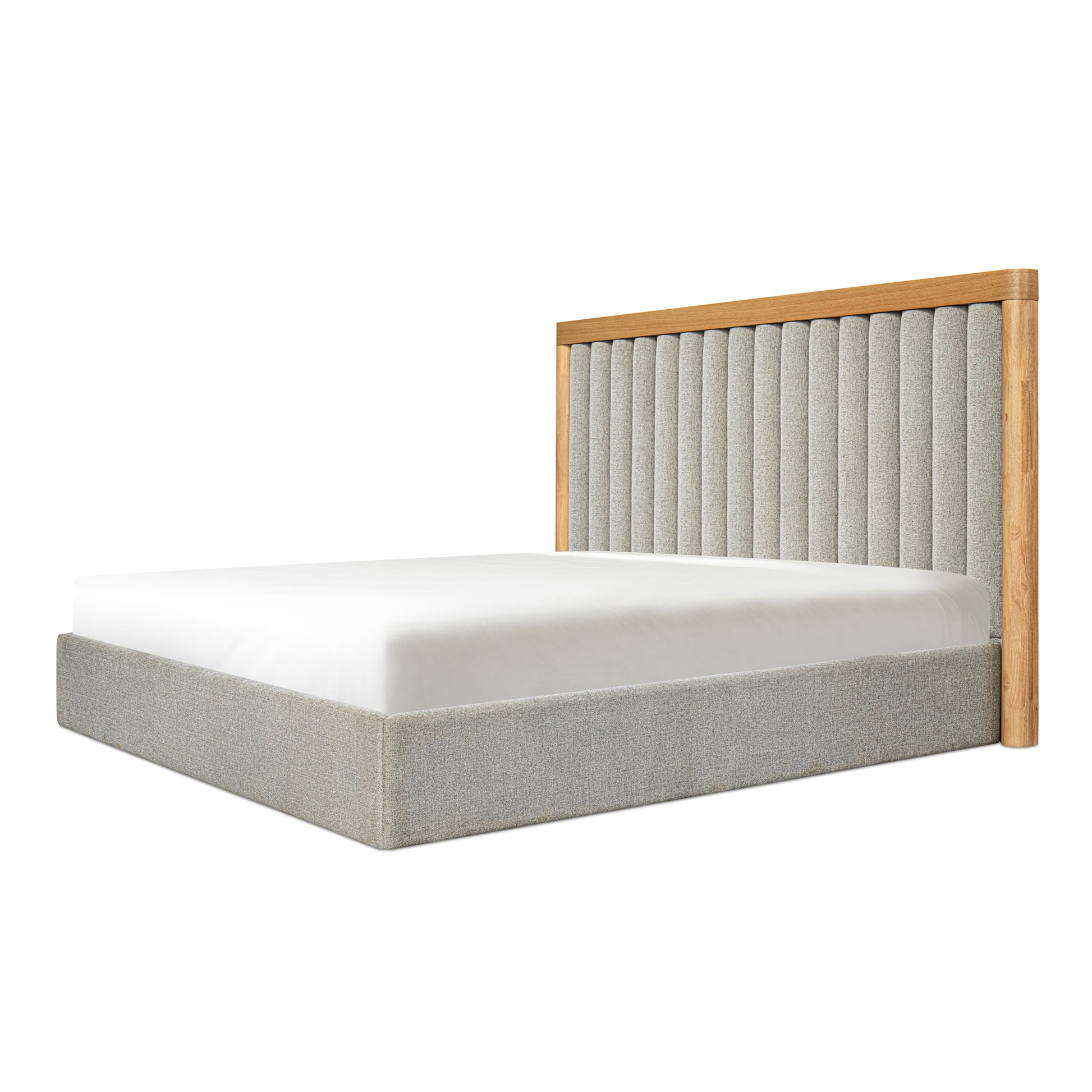 Moes Home Beds Nina Grey Contemporary Furniture