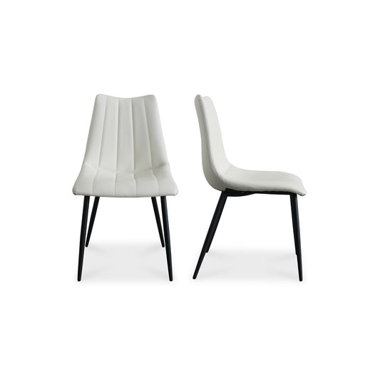 Moes Home Dining Chairs ALIBI White Contemporary Furniture