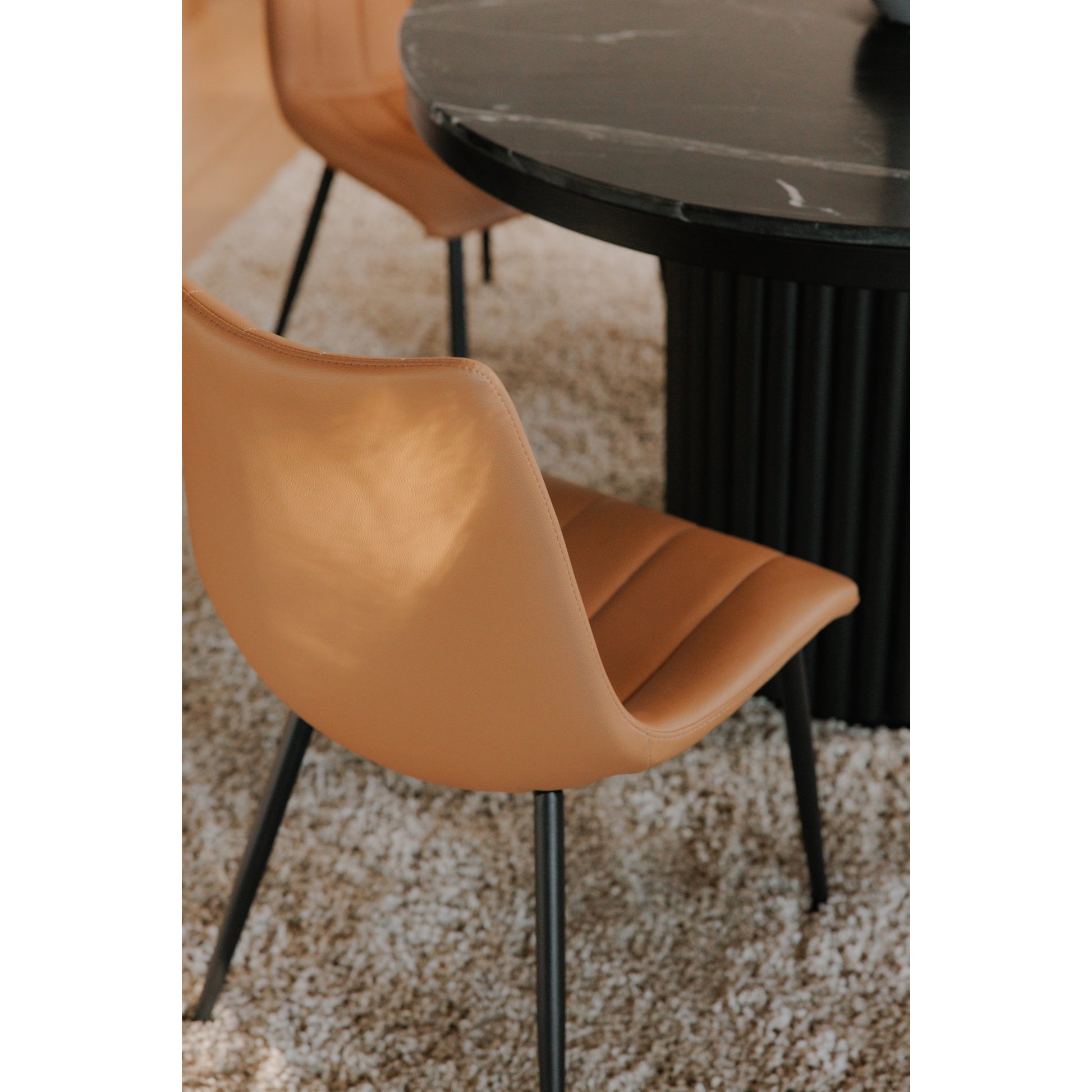 Moes Home Dining Chairs ALIBI Orange Contemporary Furniture