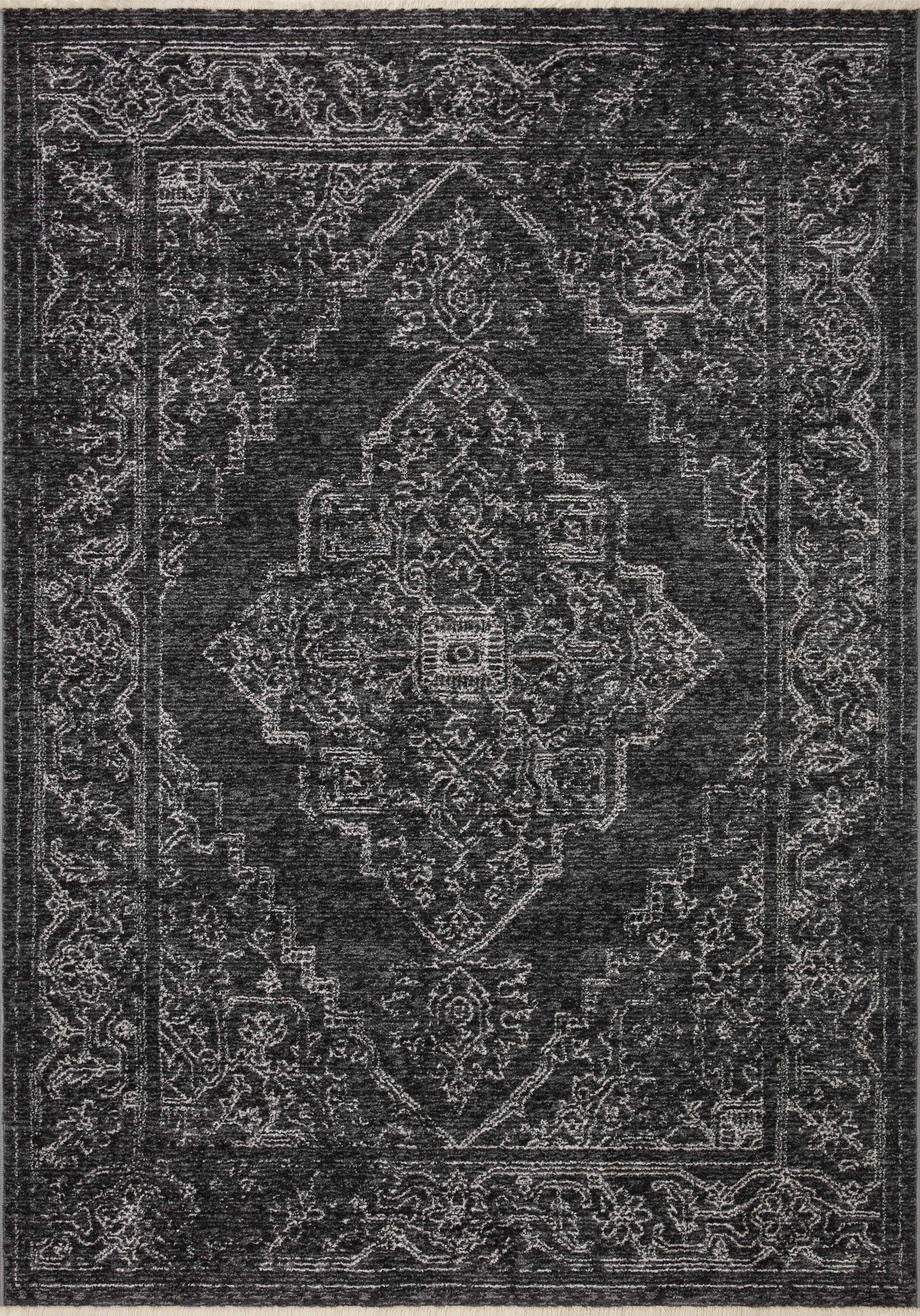 Loloi II Vance VAN-03 Charcoal Dove Traditional Power Loomed Rug