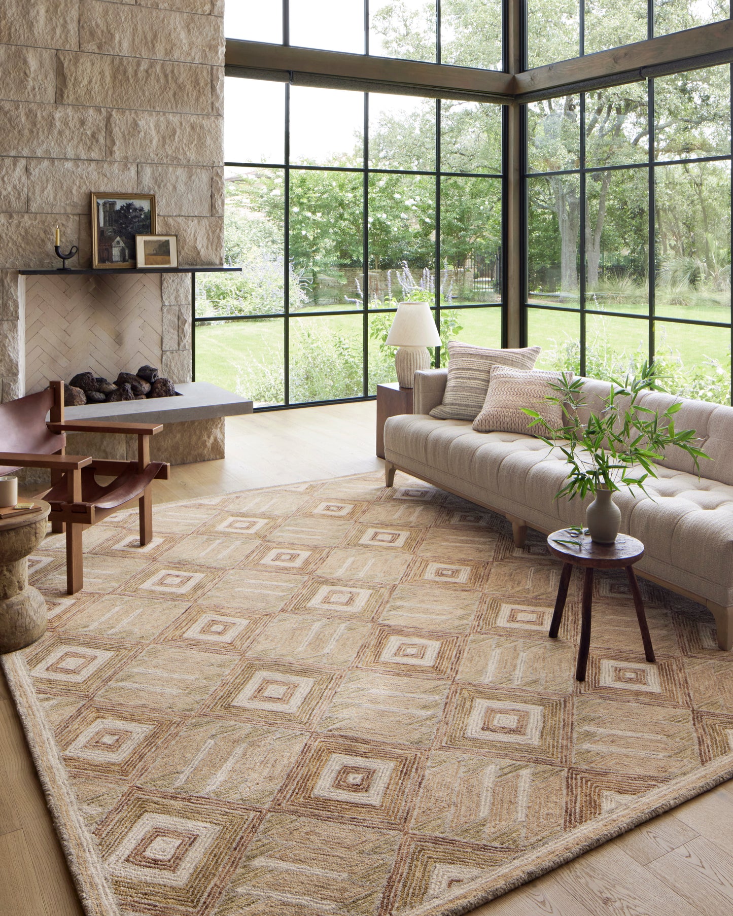 Loloi II Varena VAR-01 Sand clay Contemporary Hand Tufted Rug