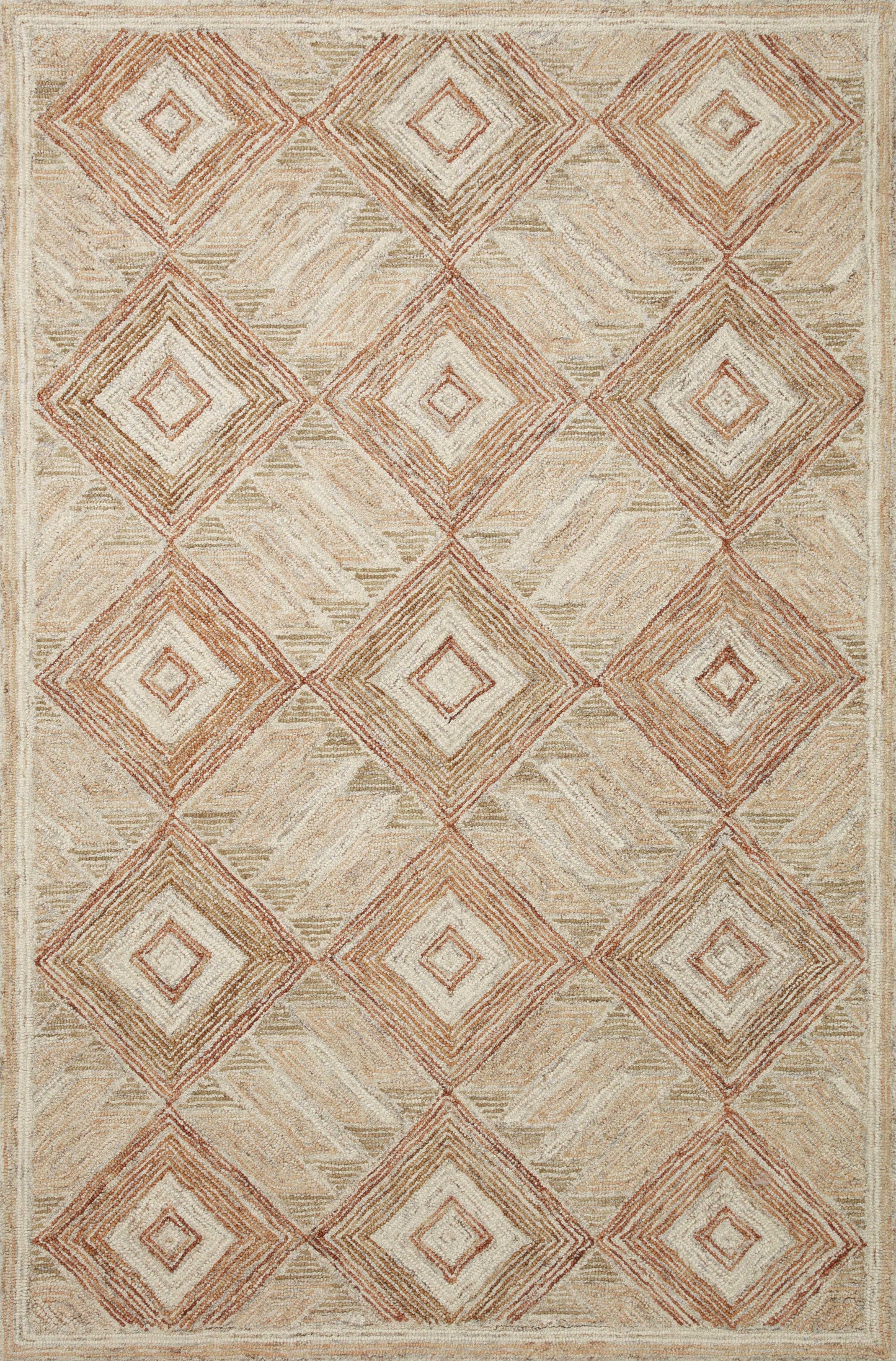 Loloi II Varena VAR-01 Sand clay Contemporary Hand Tufted Rug