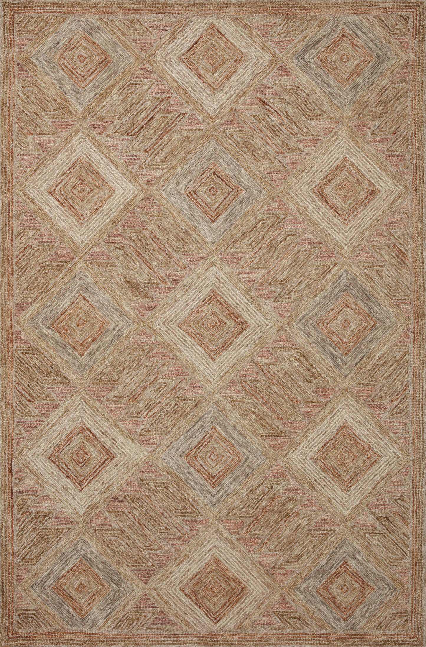 Loloi II Varena VAR-02 Berry Multi Contemporary Hand Tufted Rug