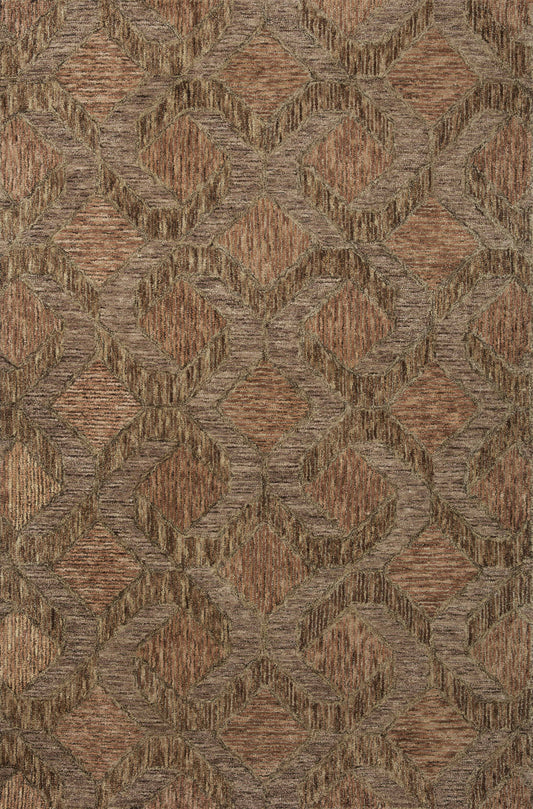 Loloi II Varena VAR-03 Rust Bark Contemporary Hand Tufted Rug