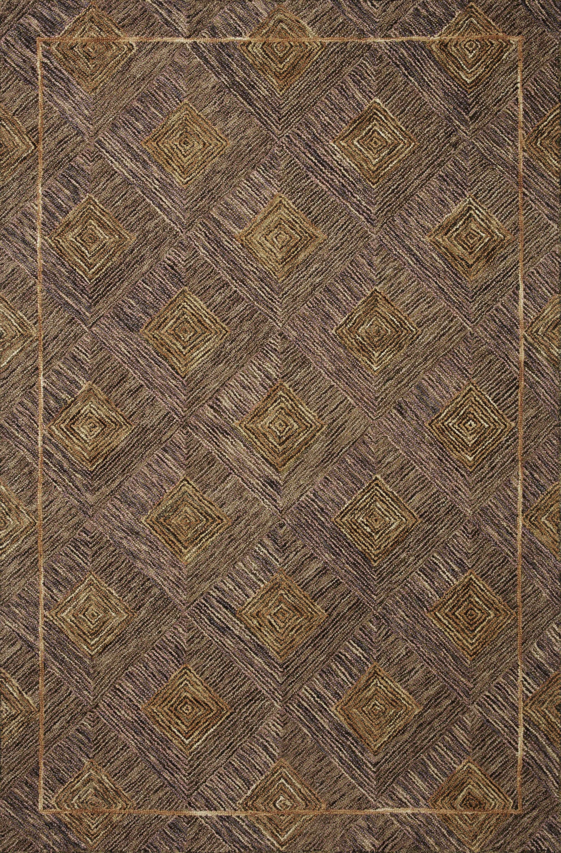 Loloi II Varena VAR-04 Plum Gold Contemporary Hand Tufted Rug