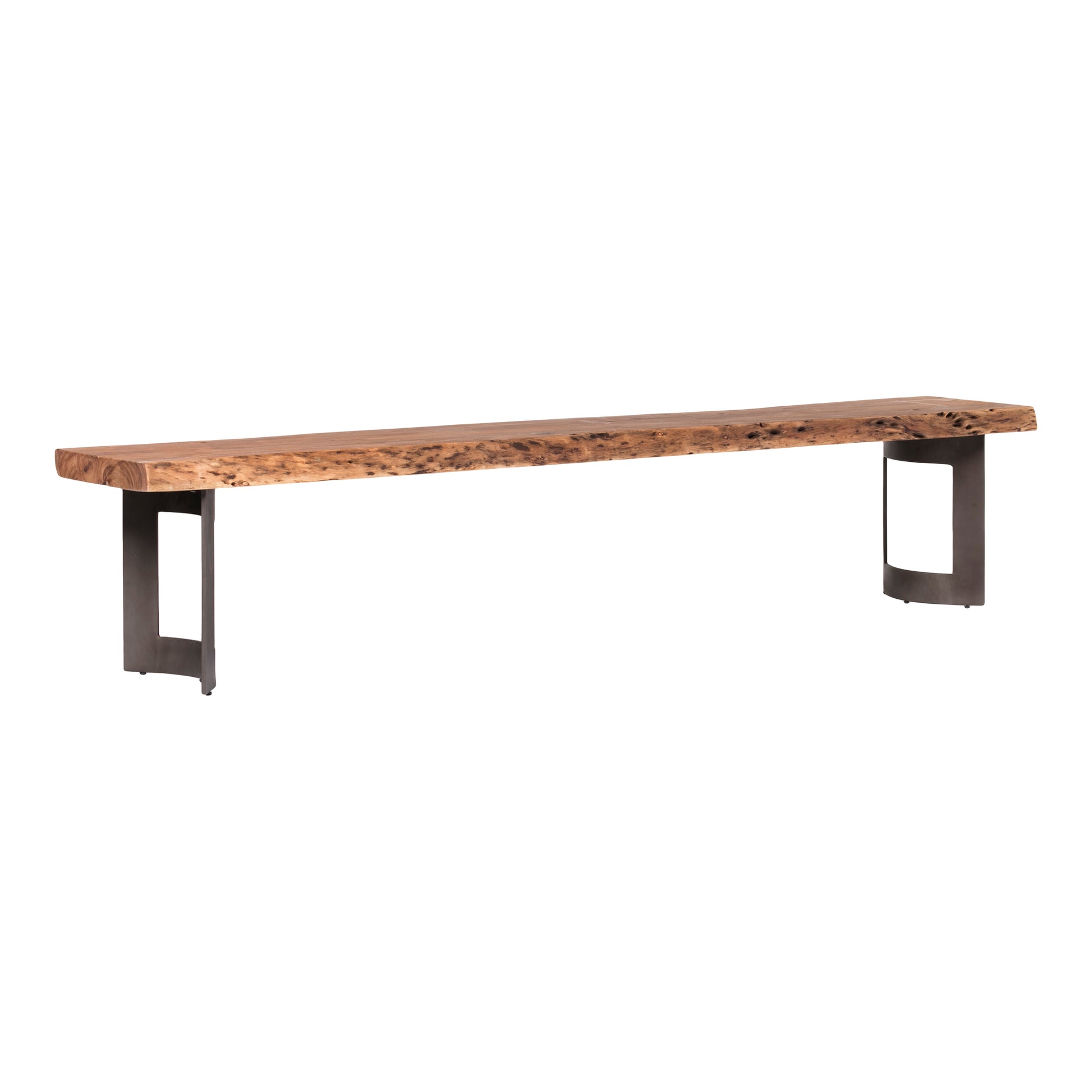 Moes Home Benches Bent Natural Industrial Furniture