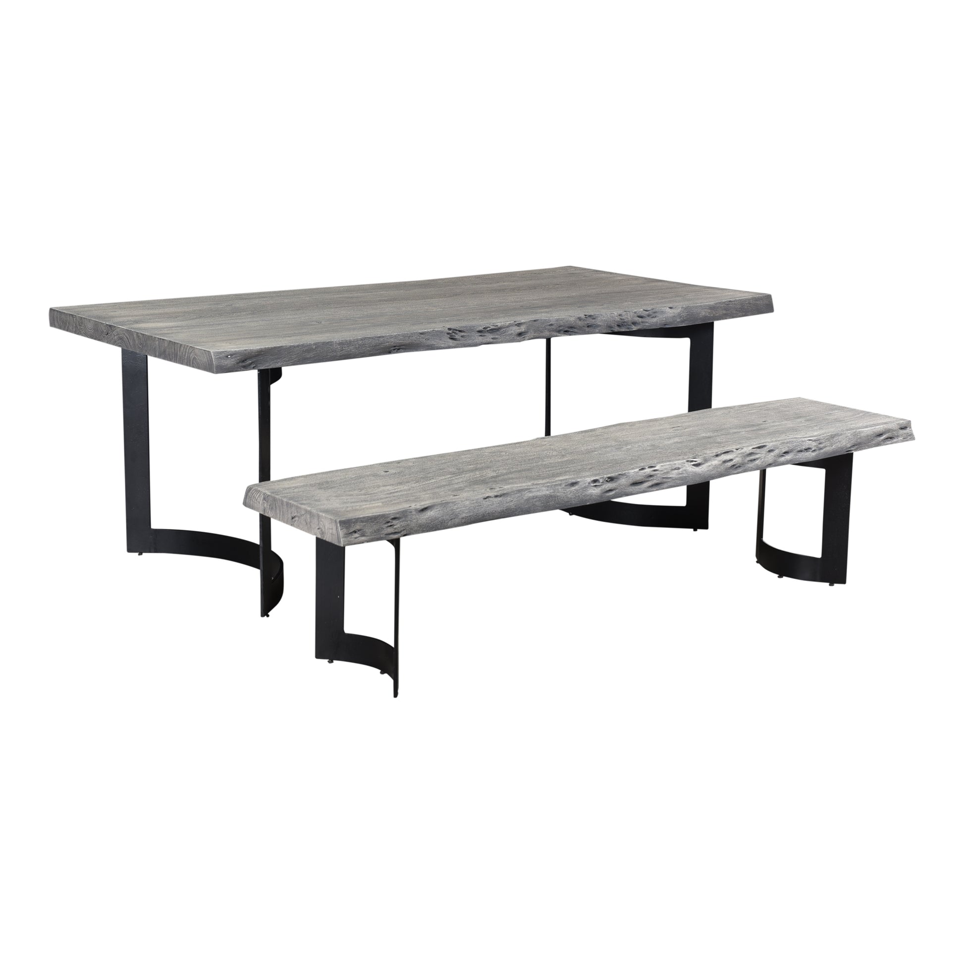 Moes Home Dining Tables Bent Grey Industrial Furniture