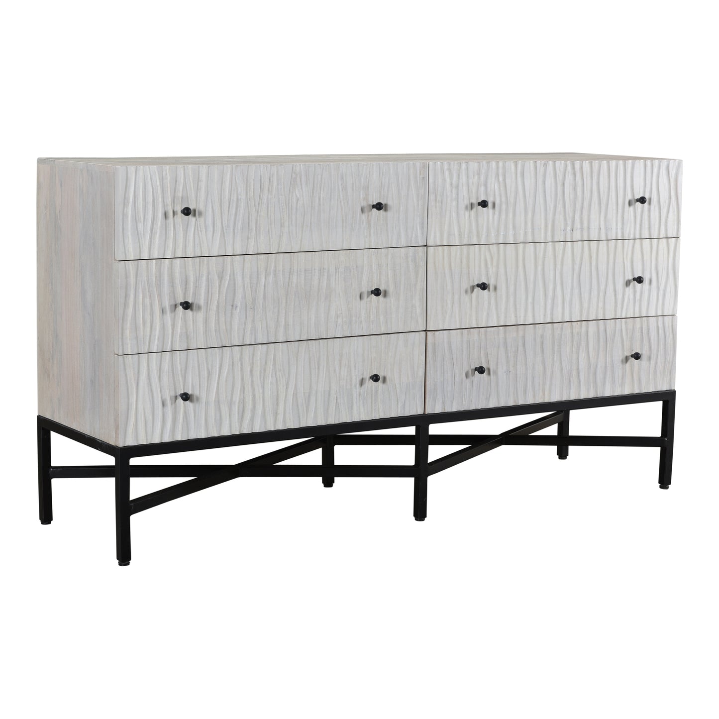 Moes Home Dressers Faceout White Contemporary Furniture