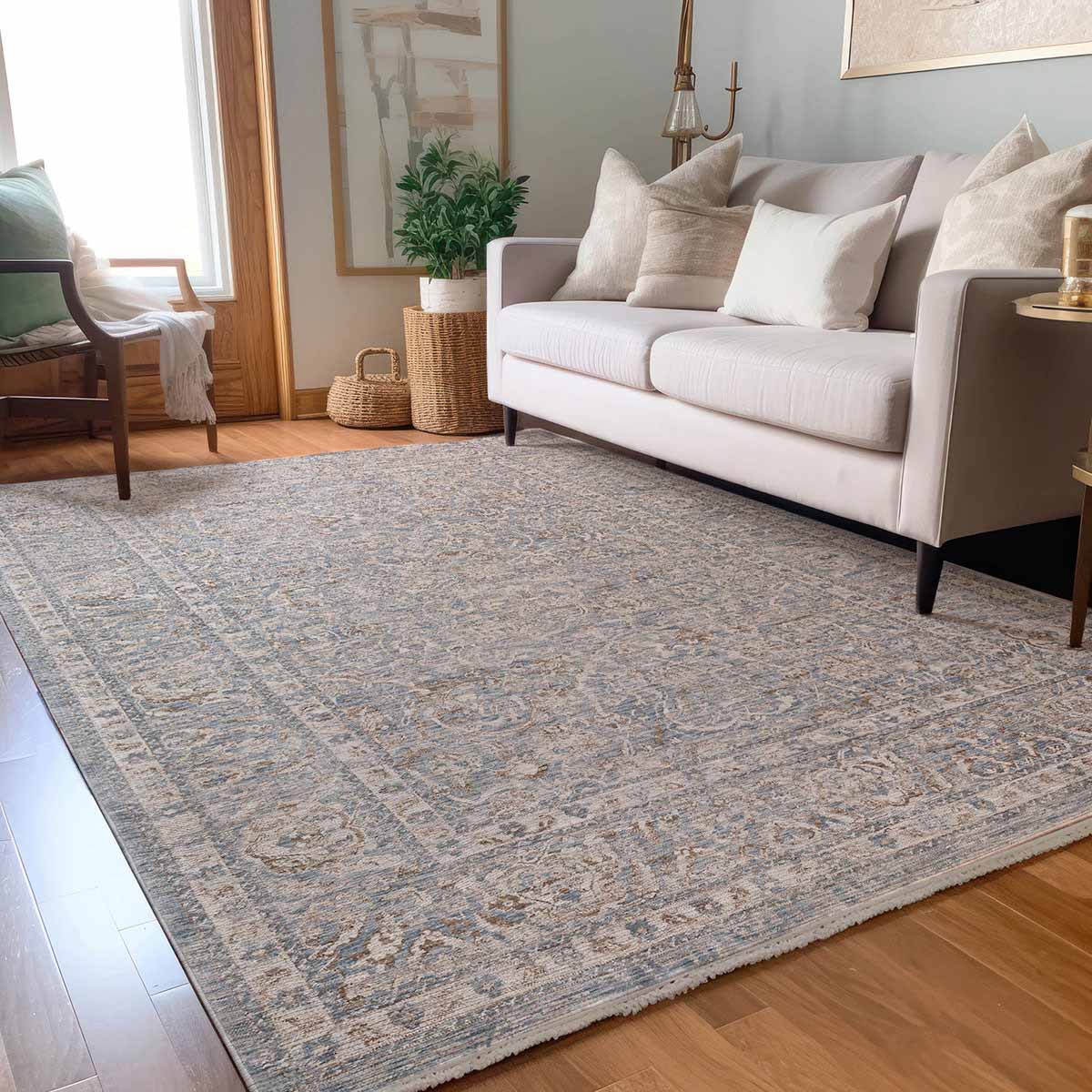 Dalyn Rugs Vienna VI8 Denim Transitional Power Woven Rug - Rugs - Dalyn Rugs - Atlanta Designer Rugs