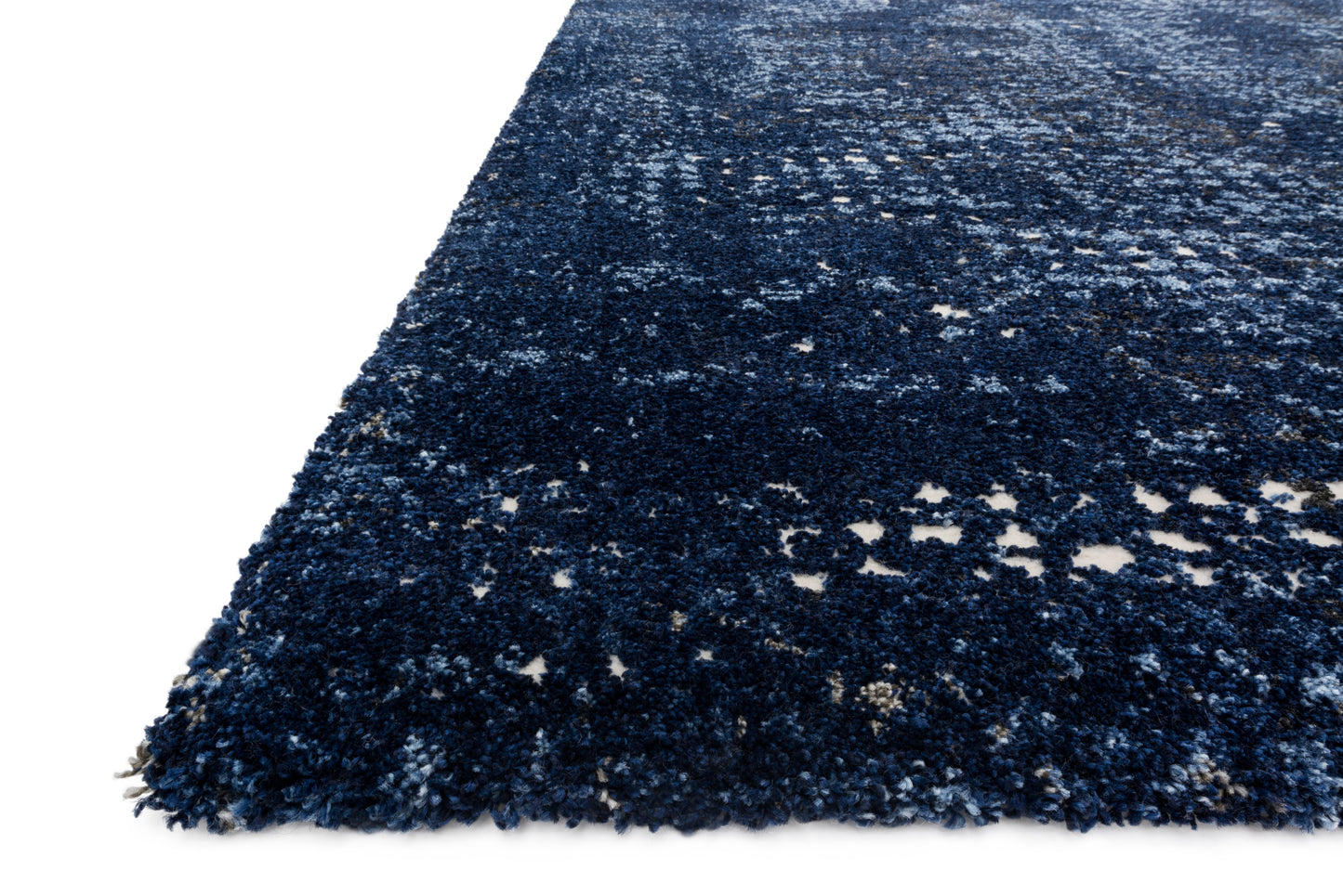 Loloi Viera VR-08 Dark Blue Light Blue Contemporary Power Loomed Rug