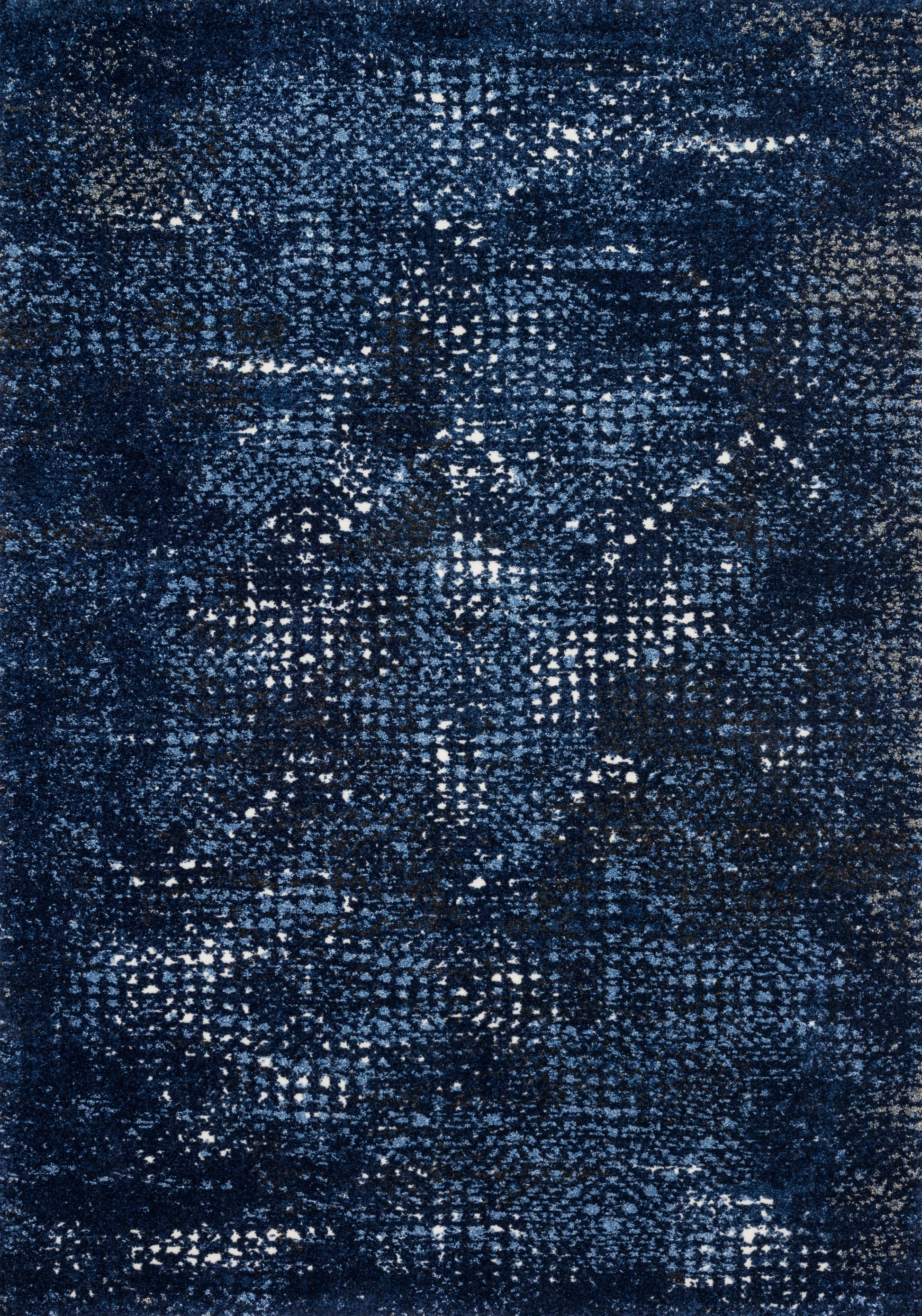 Loloi Viera VR-08 Dark Blue Light Blue Contemporary Power Loomed Rug