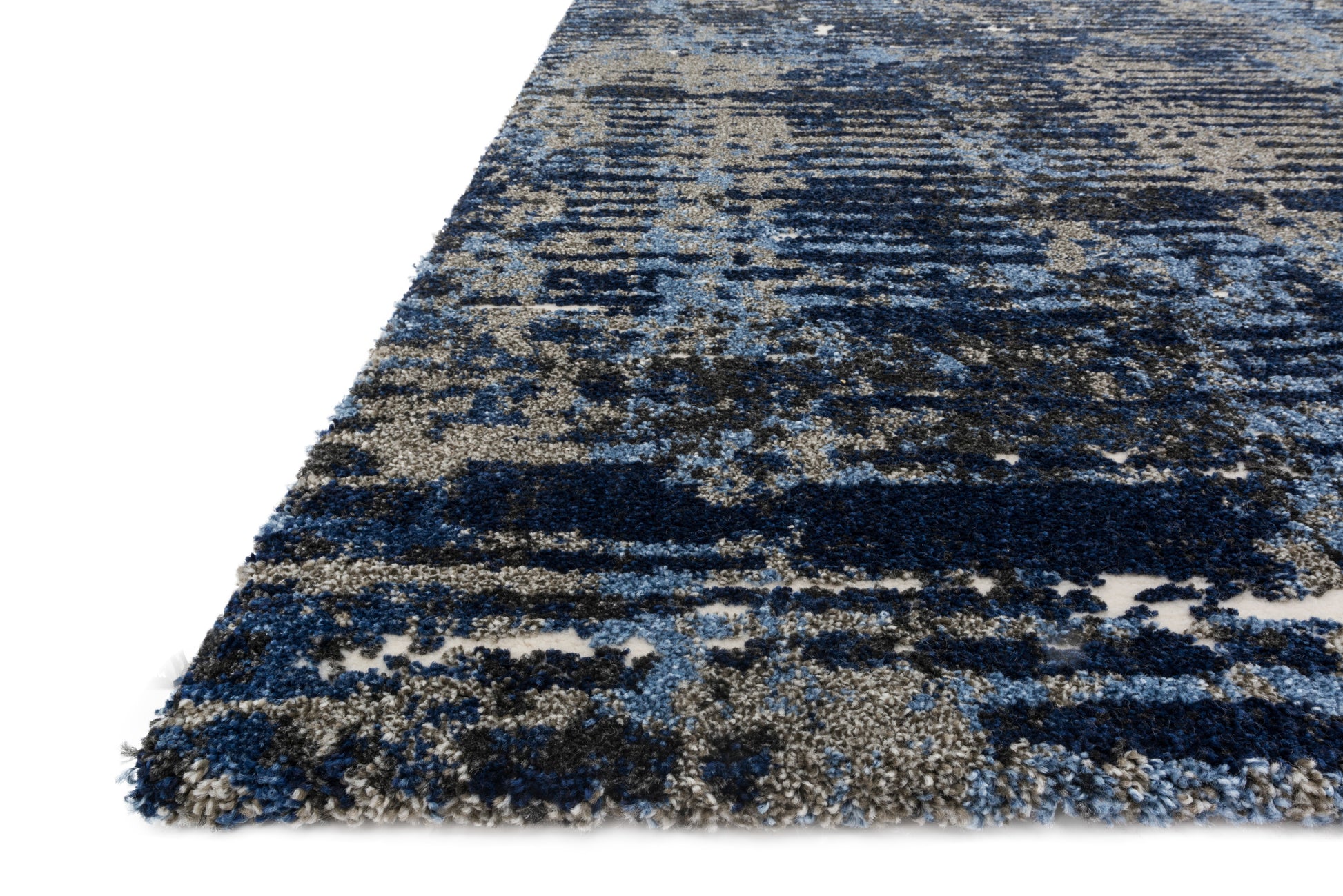 Loloi Viera VR-09 Dark Blue Grey Contemporary Power Loomed Rug