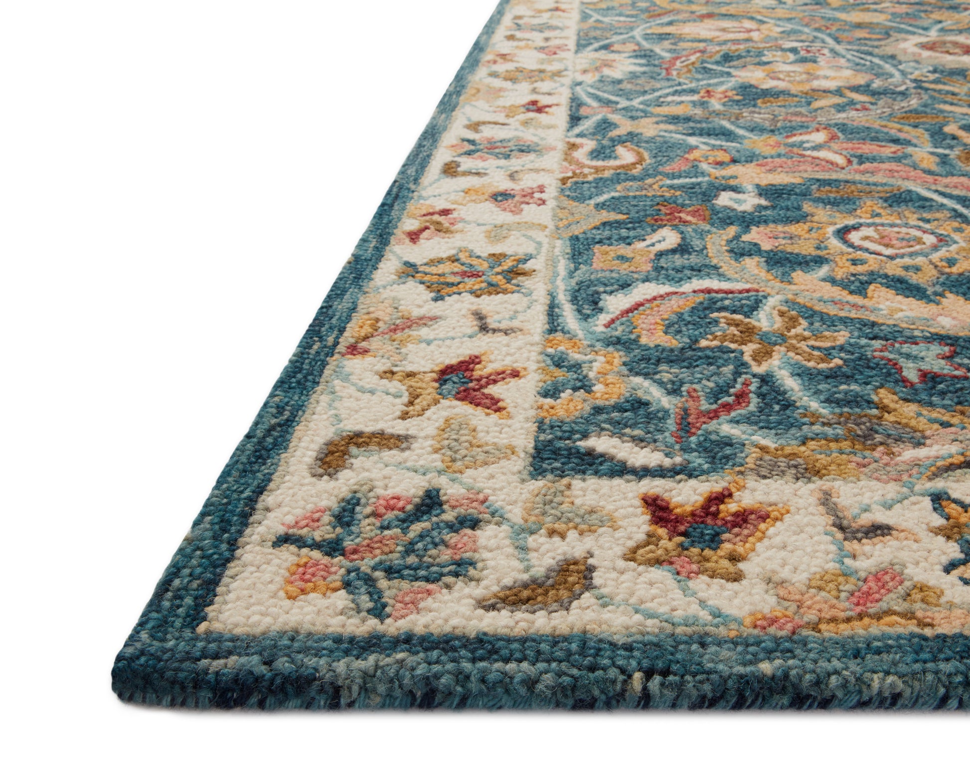 Loloi VICTORIA VK-24 Ocean Multi Traditional Hooked Rug