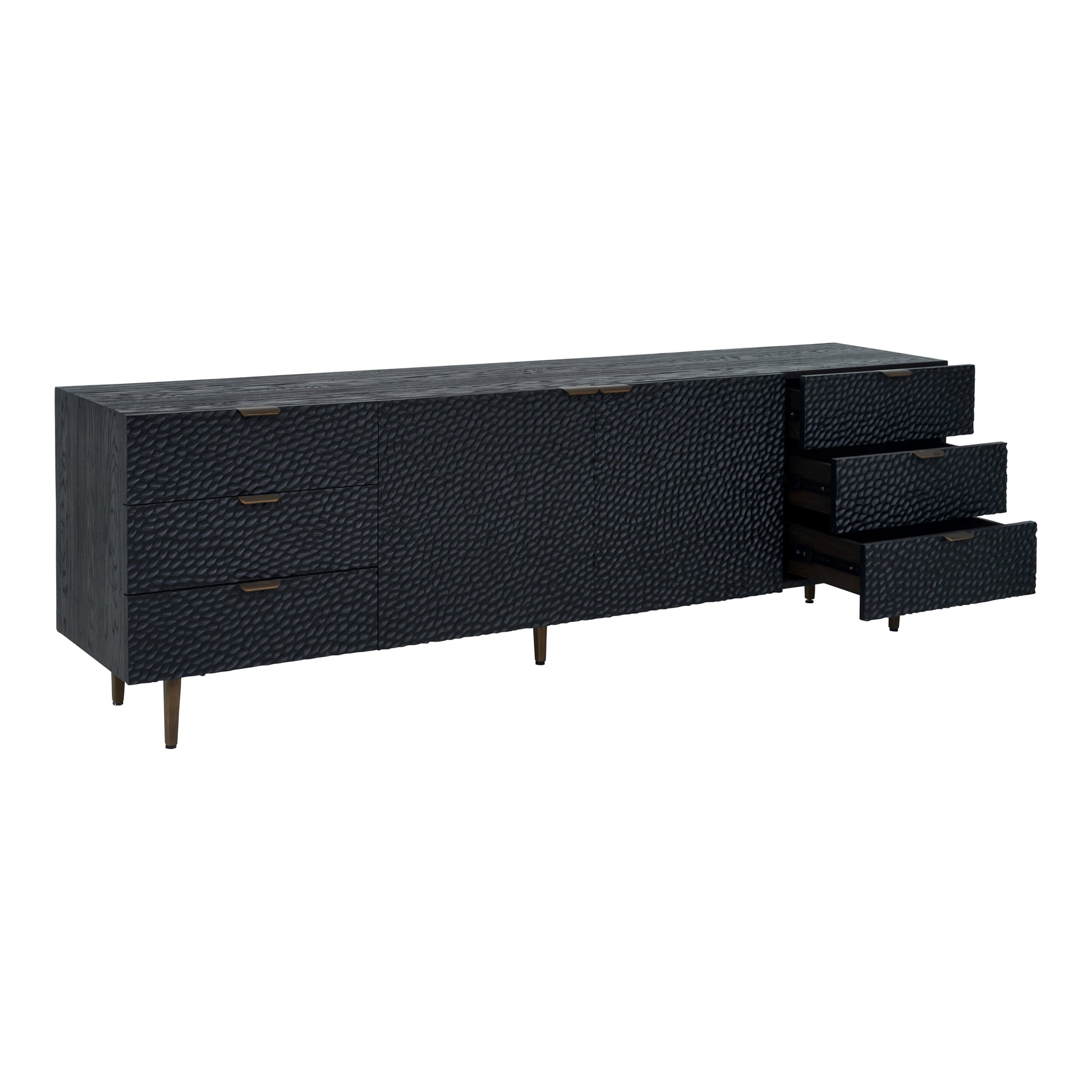 Moes Home Media Units Breu Black Contemporary Furniture