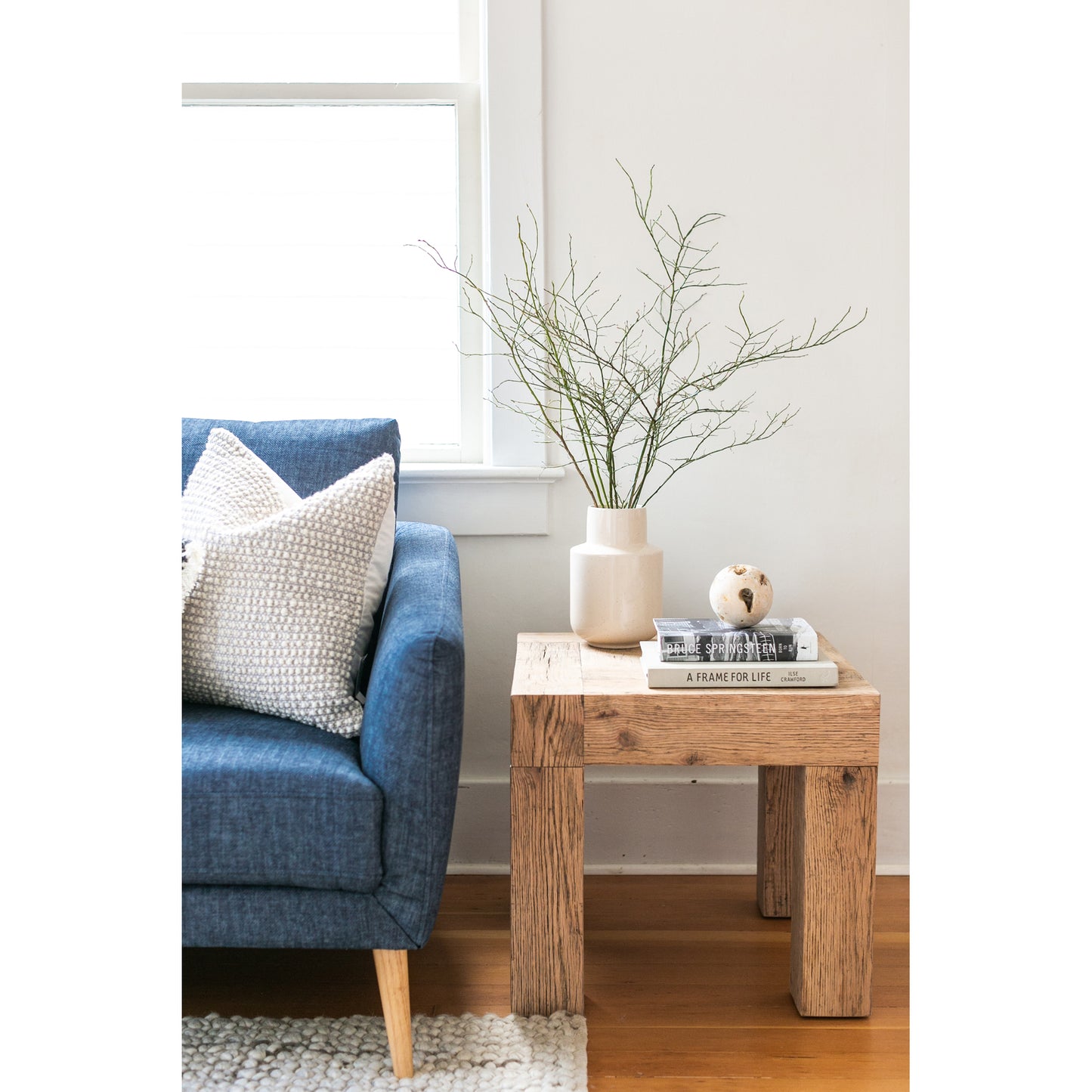 Moes Home Side Table Evander Natural  Furniture