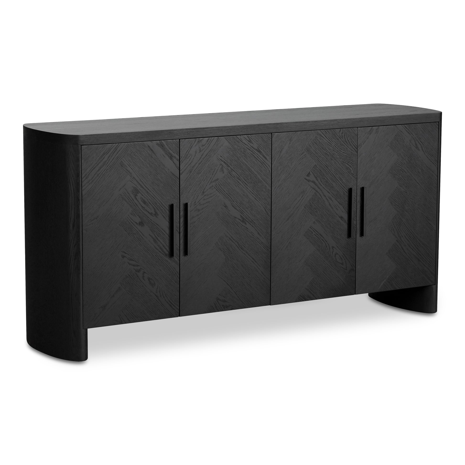 Moes Home Sideboards WILLIAM Black Modern Furniture