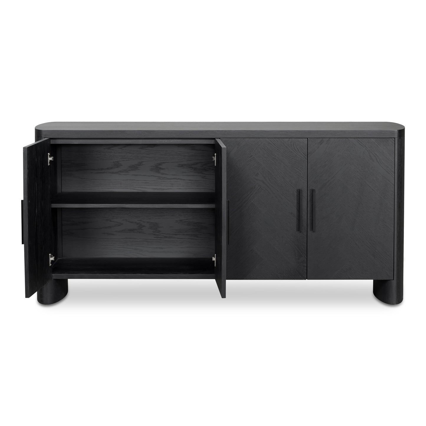 Moes Home Sideboards WILLIAM Black Modern Furniture