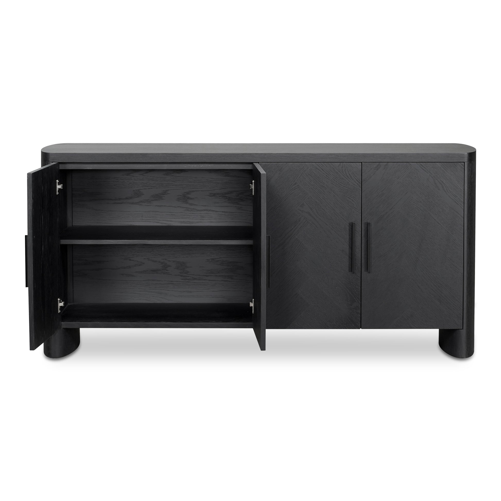 Moes Home Sideboards WILLIAM Black Modern Furniture