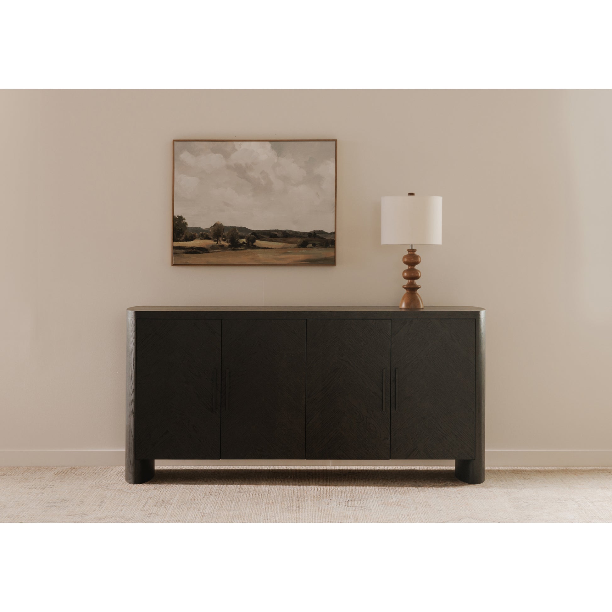 Moes Home Sideboards WILLIAM Black Modern Furniture