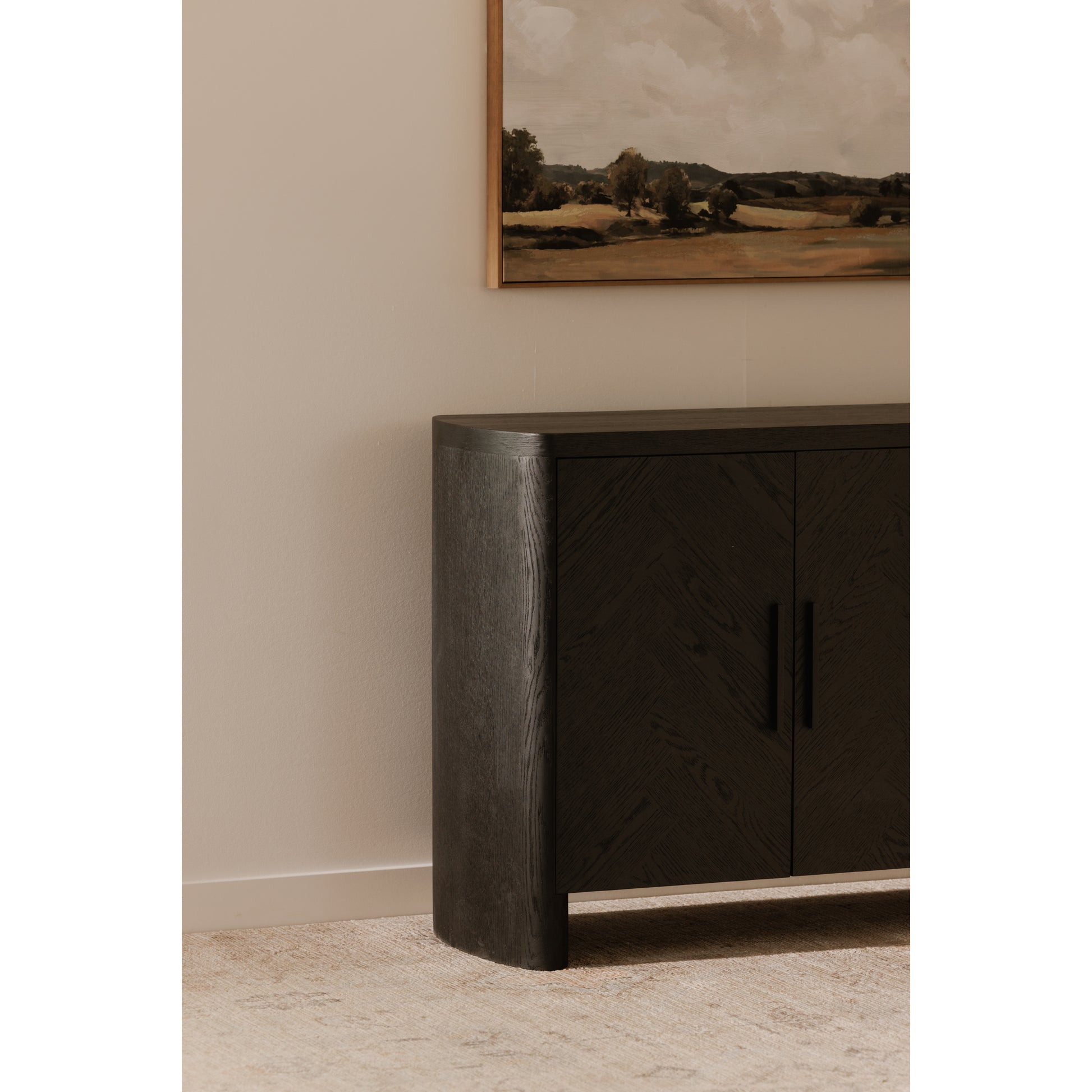 Moes Home Sideboards WILLIAM Black Modern Furniture