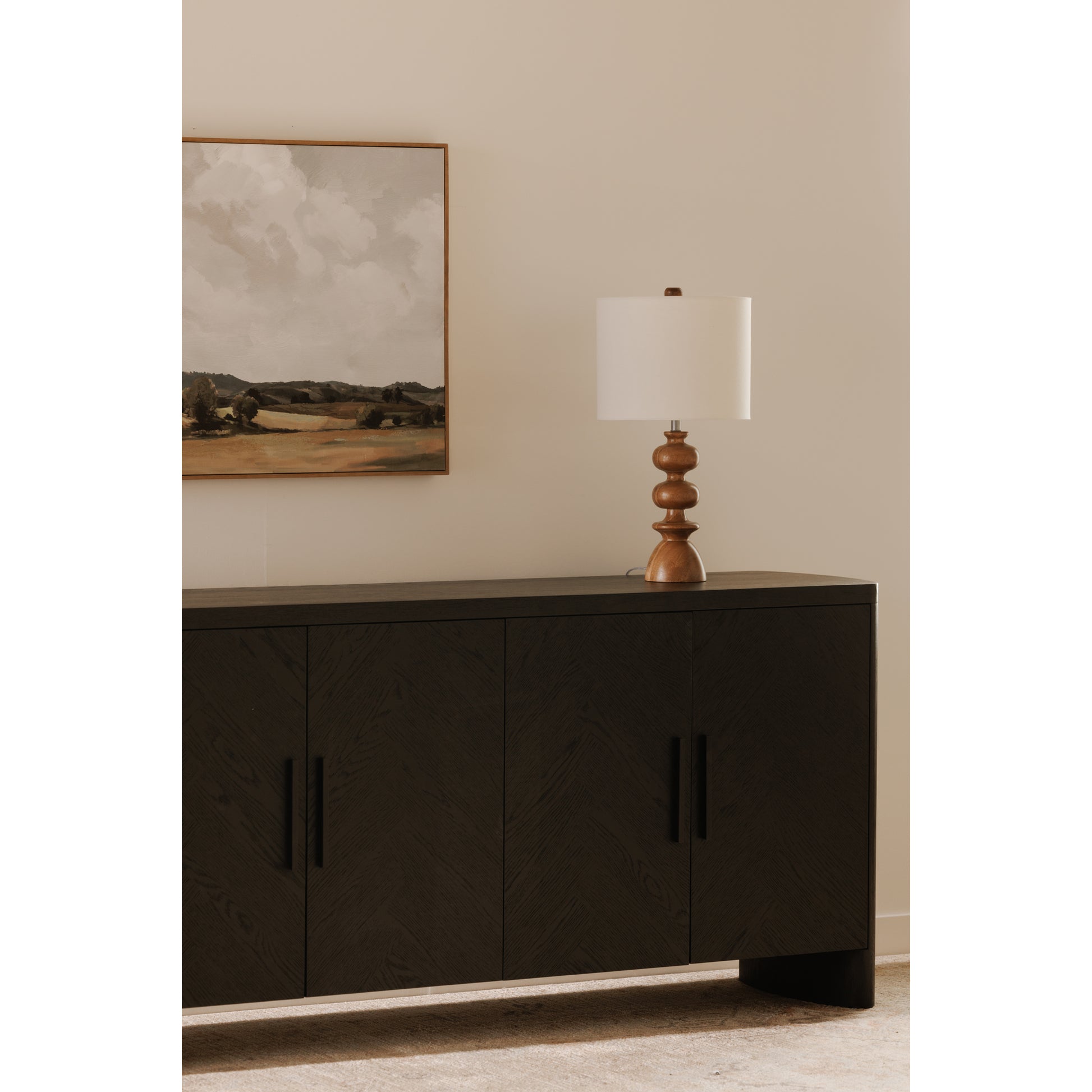 Moes Home Sideboards WILLIAM Black Modern Furniture