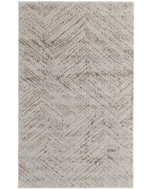 Feizy Vancouver 39NPF Beige Brown Modern/Industrial Rug - Rugs - Feizy - Atlanta Designer Rugs