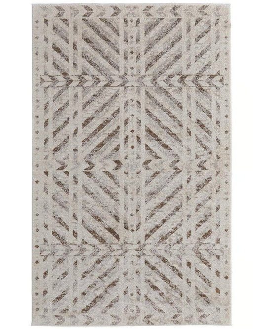 Feizy Vancouver 39NQF Beige Brown Modern/Industrial Rug - Rugs - Feizy - Atlanta Designer Rugs