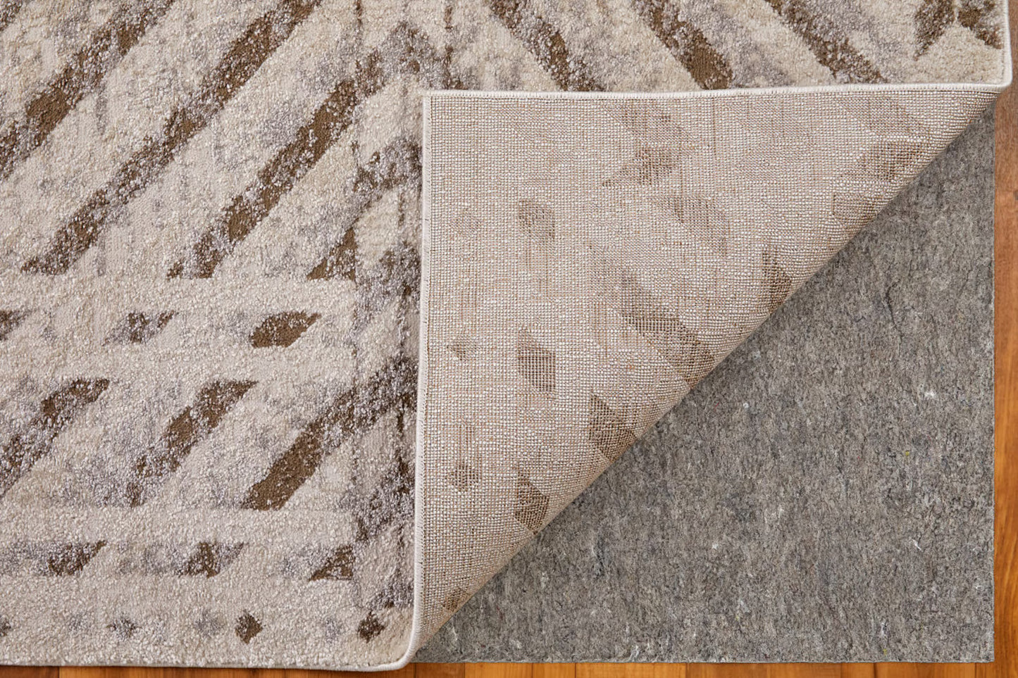 Feizy Vancouver 39NQF Beige Brown Modern/Industrial  Rug