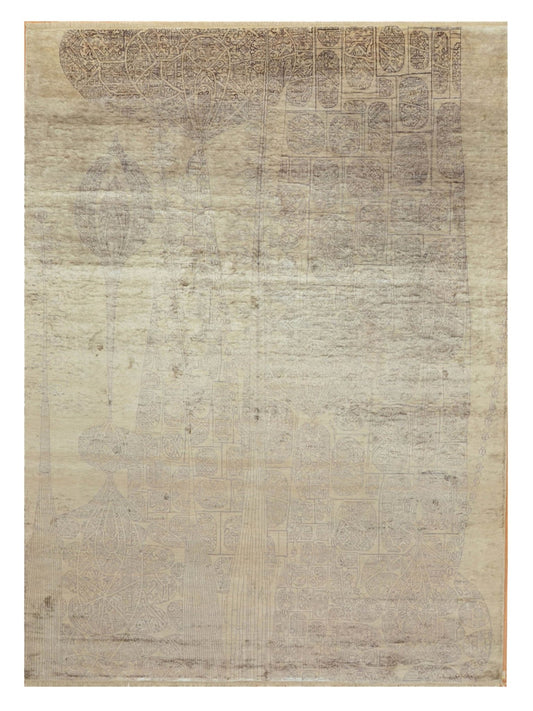 Artisan Vanessa Beige Transitional Knotted Rug - Rugs - Artisan - Atlanta Designer Rugs