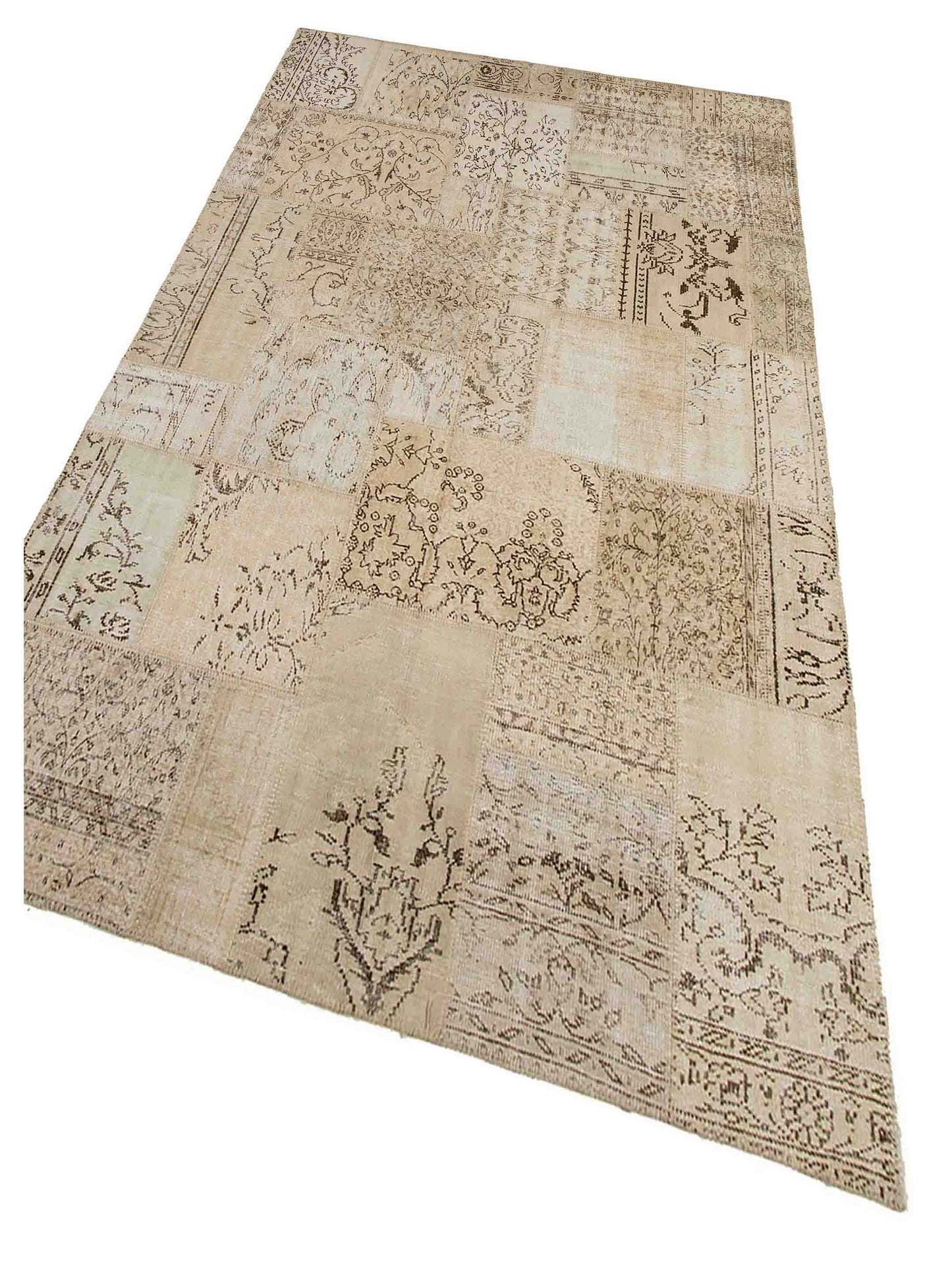 Artisan Valarie Beige Vintage Knotted Rug - Rugs - Artisan - Atlanta Designer Rugs