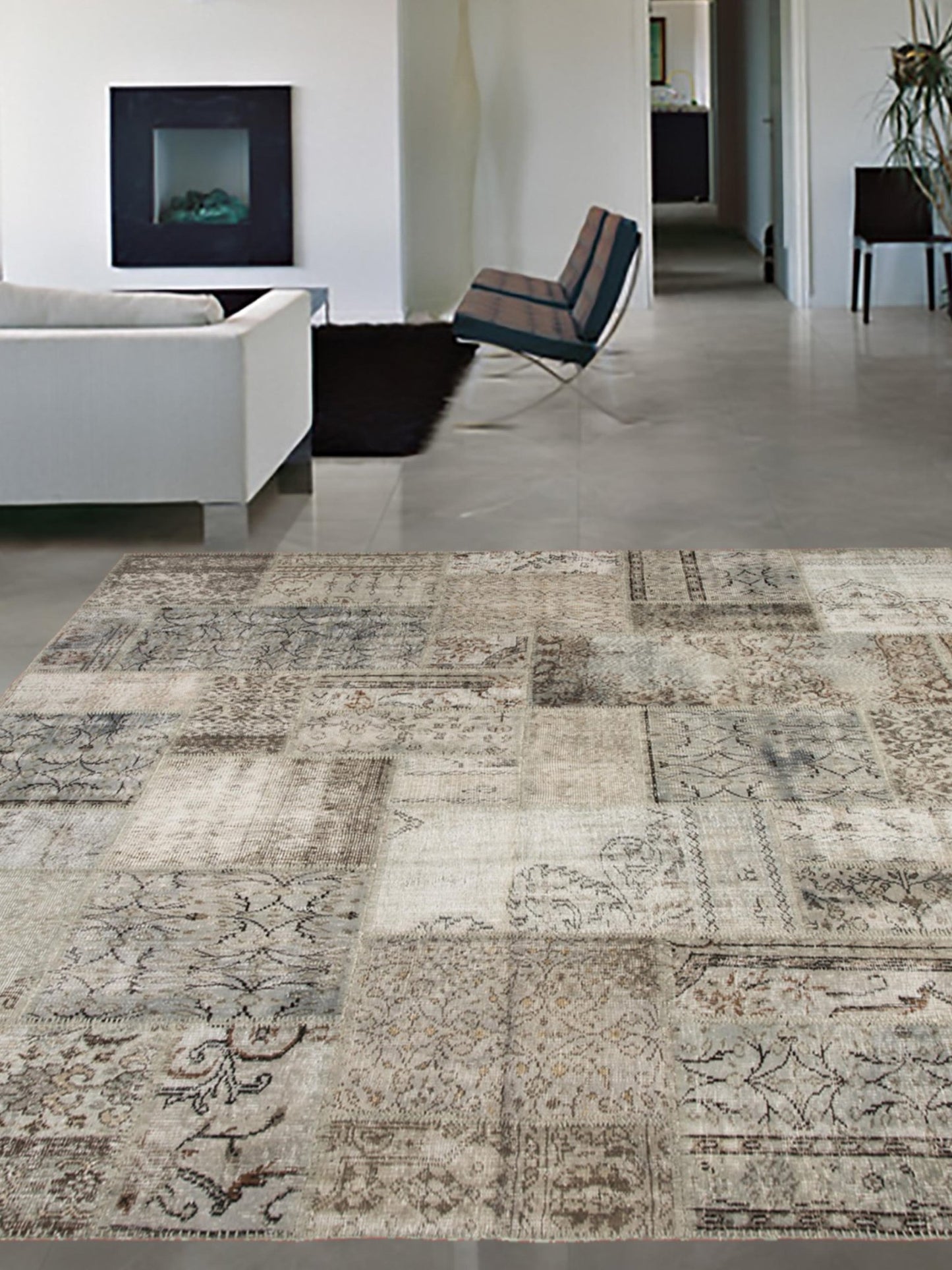 Artisan Valarie Lt.Grey Vintage Knotted Rug - Rugs - Artisan - Atlanta Designer Rugs