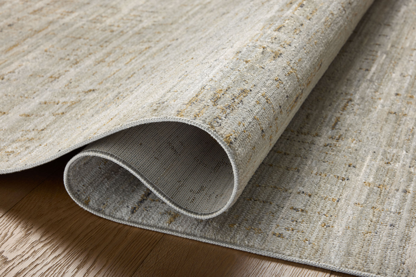 Loloi II Wade WAE-03 Mist Gold Contemporary Power Loomed Rug