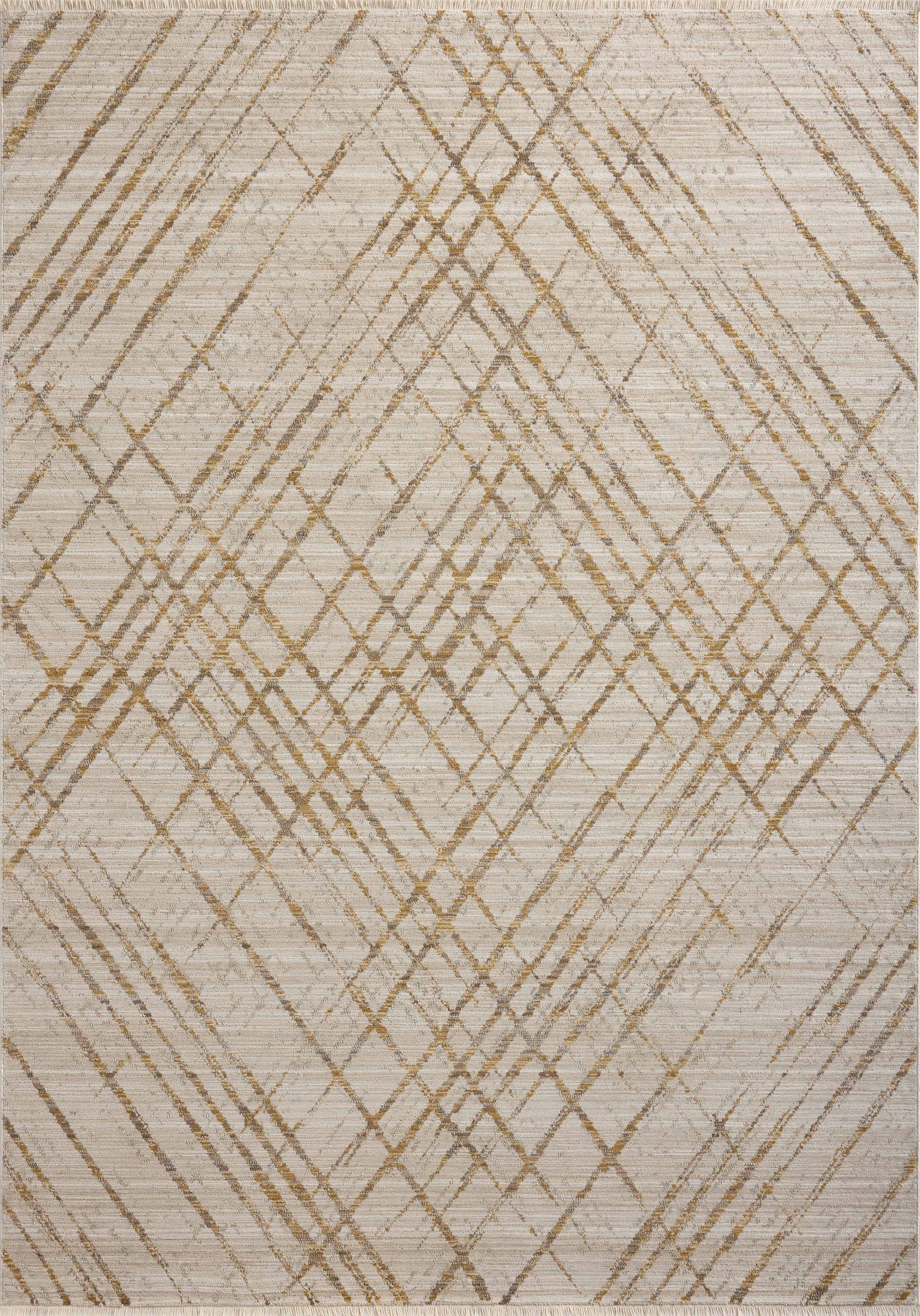 Loloi II Wade WAE-04 Beige Gold Contemporary Power Loomed Rug