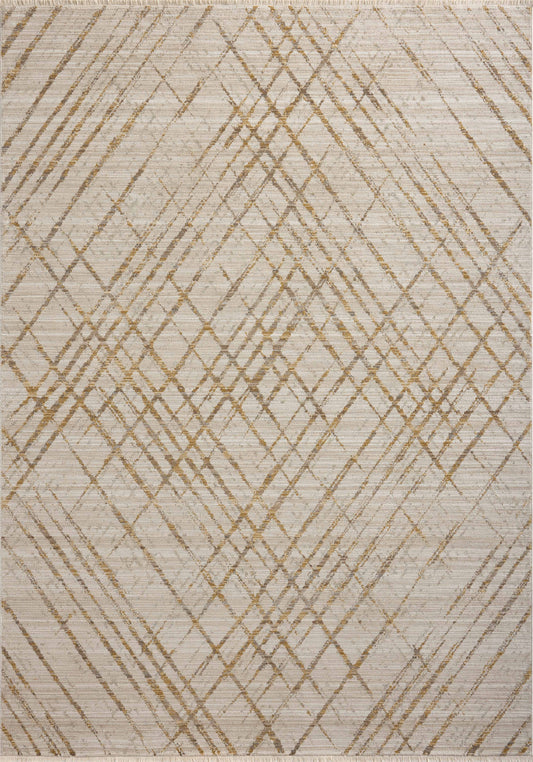 Loloi II Wade WAE-04 Beige Gold Contemporary Power Loomed Rug